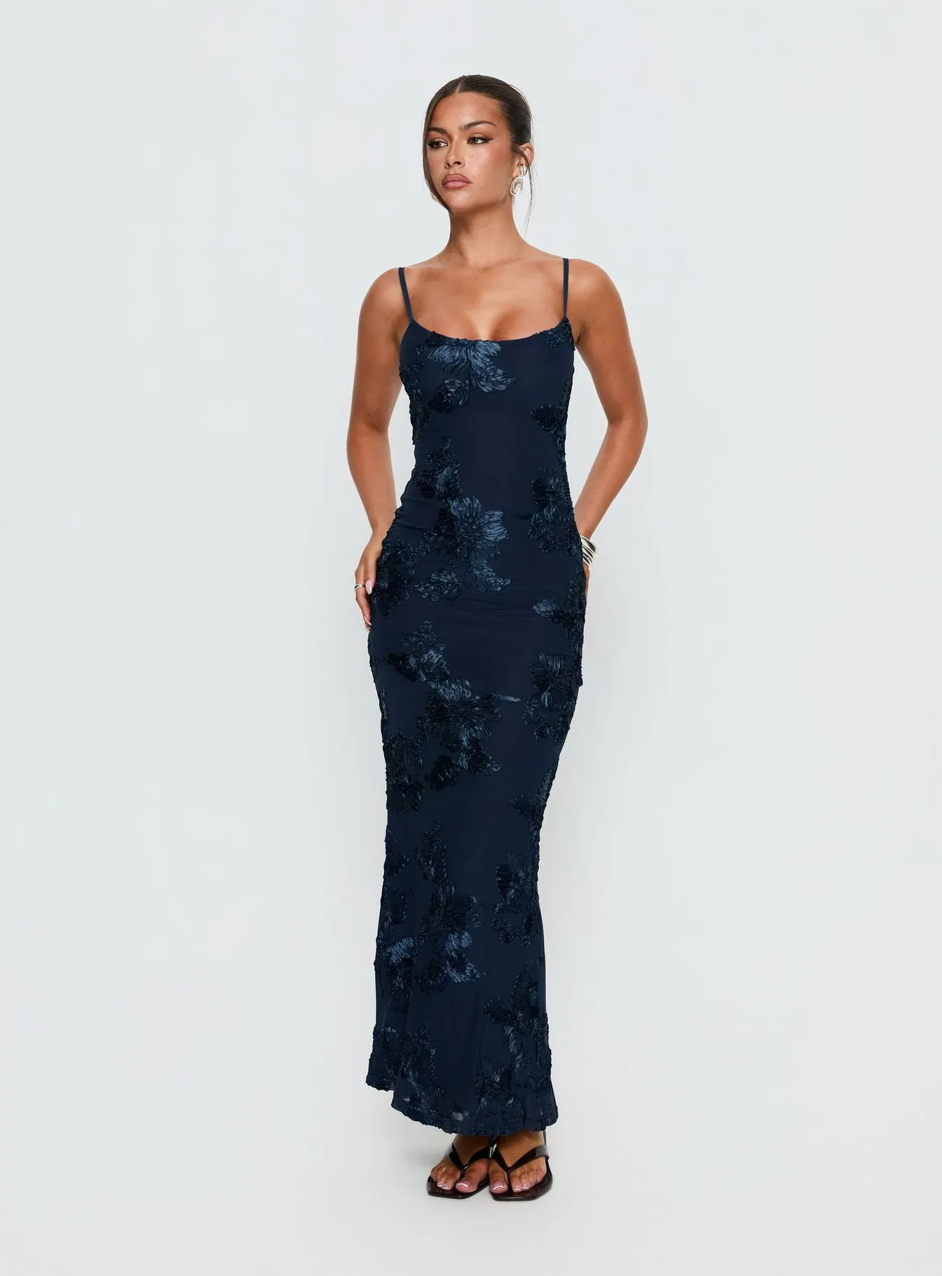 Jacalyn Maxi Dress Navy sold by Princess Polly product image thumbnail 2