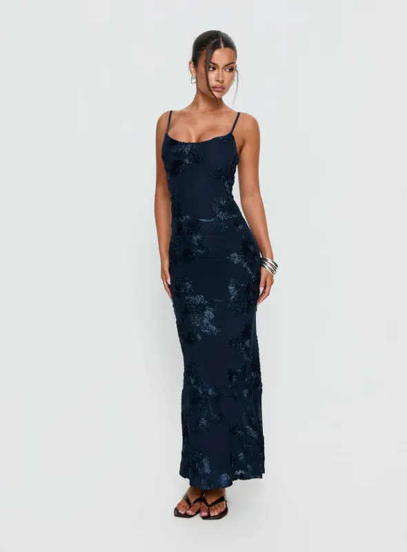 Jacalyn Maxi Dress Navy sold by Princess Polly