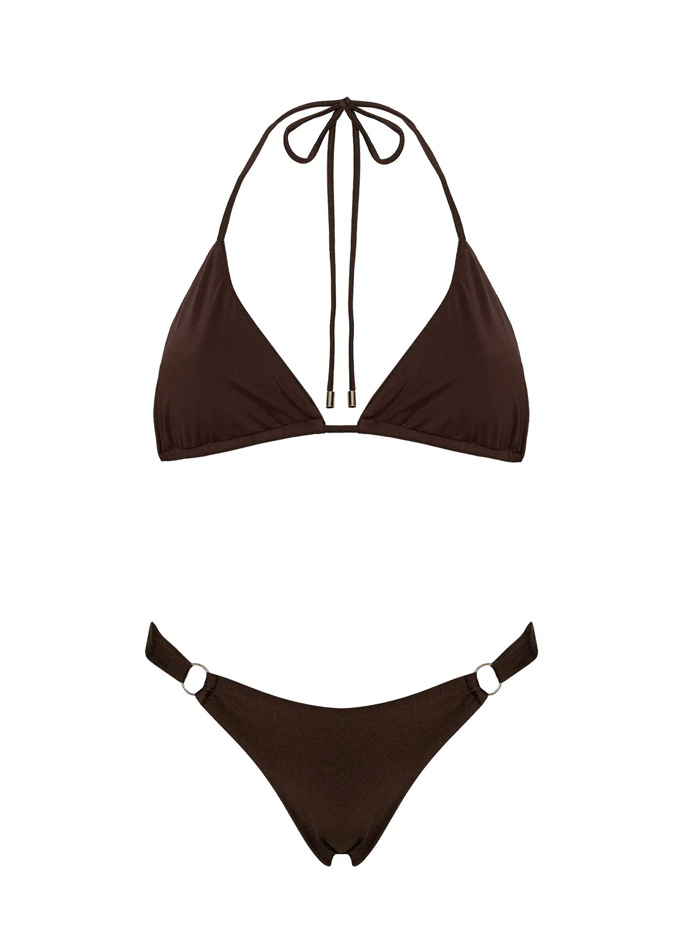 Kennedie Shine High Cut Ring Bikini Bottoms Chocolate Brown sold by Princess Polly product image thumbnail 5