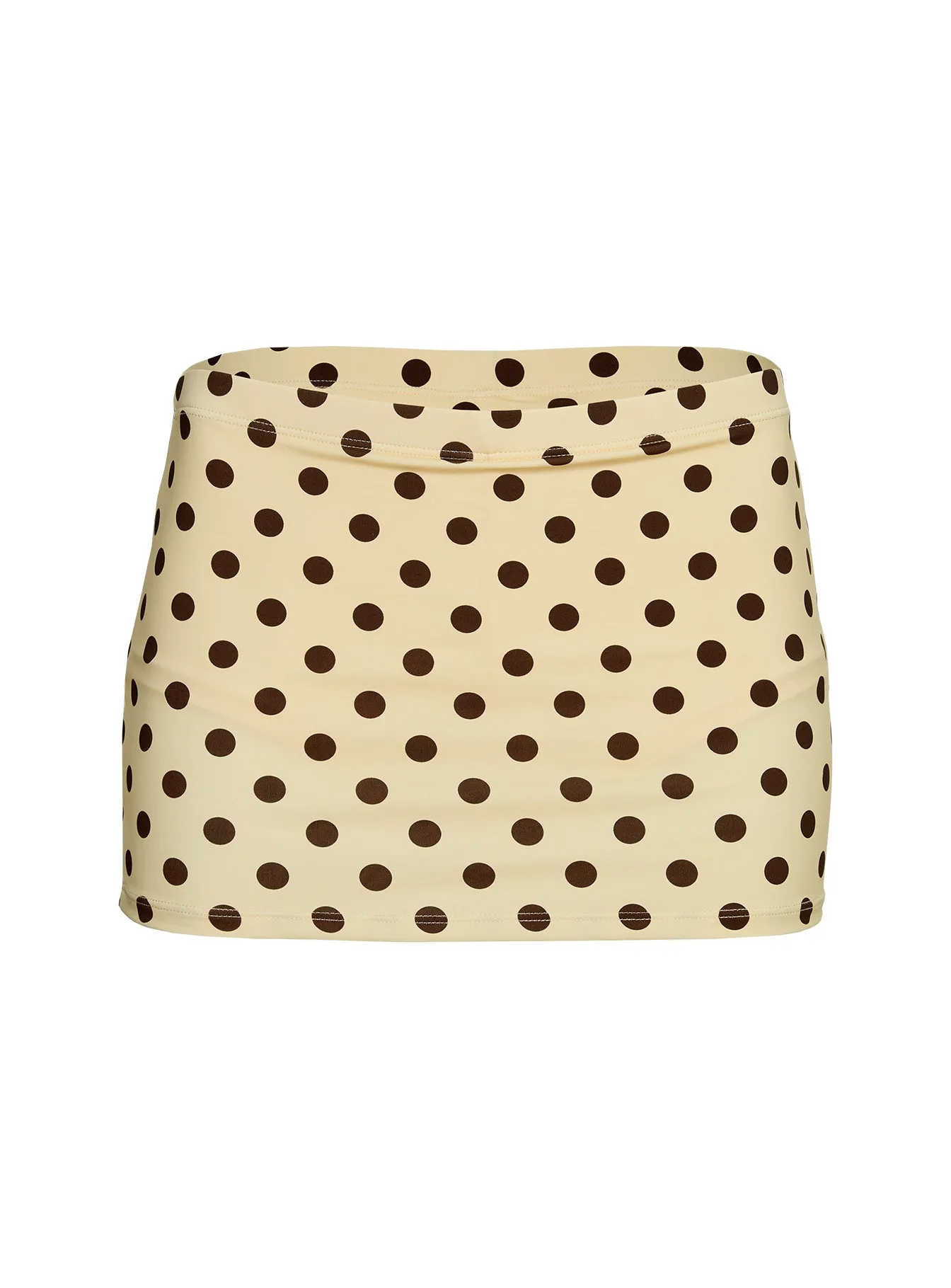 Tenya Swim Skort Yellow / Brown Polka Dot sold by Princess Polly product image thumbnail 4