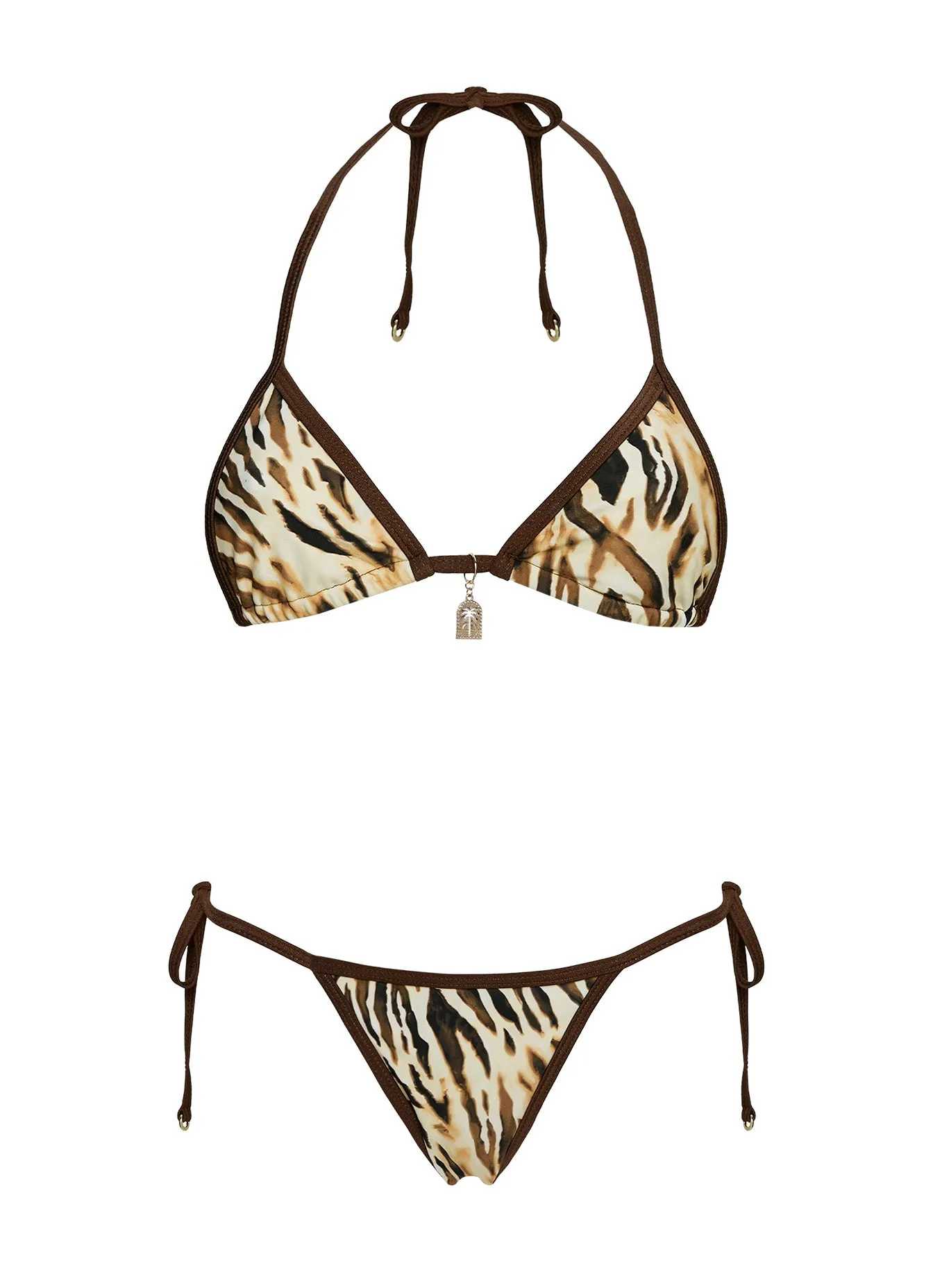 Blaylock Triangle Bikini Top Tiger sold by Princess Polly product image thumbnail 5