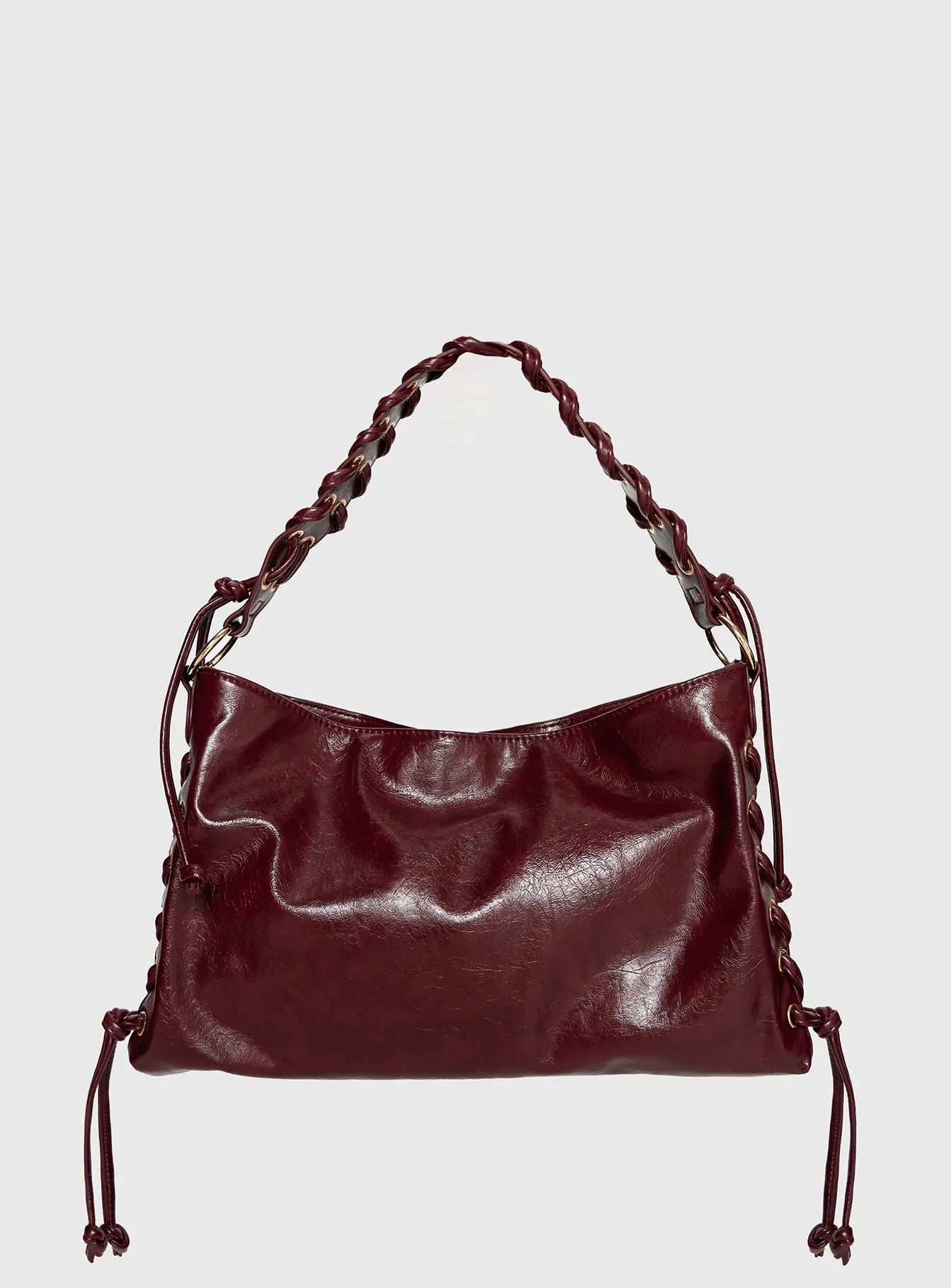 Amadea Tie Detail Shoulder Bag Burgundy sold by Princess Polly product image thumbnail 2