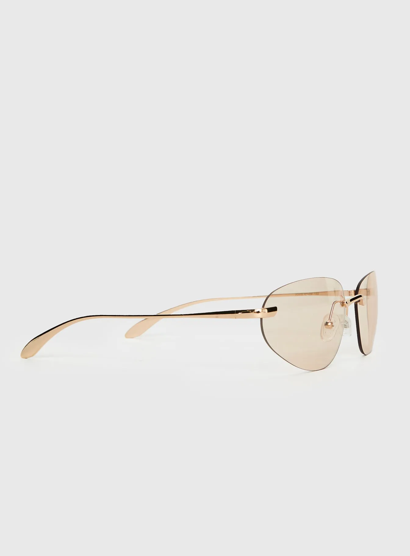 Summer Soiree Sunglasses Gold sold by Princess Polly product image thumbnail 3