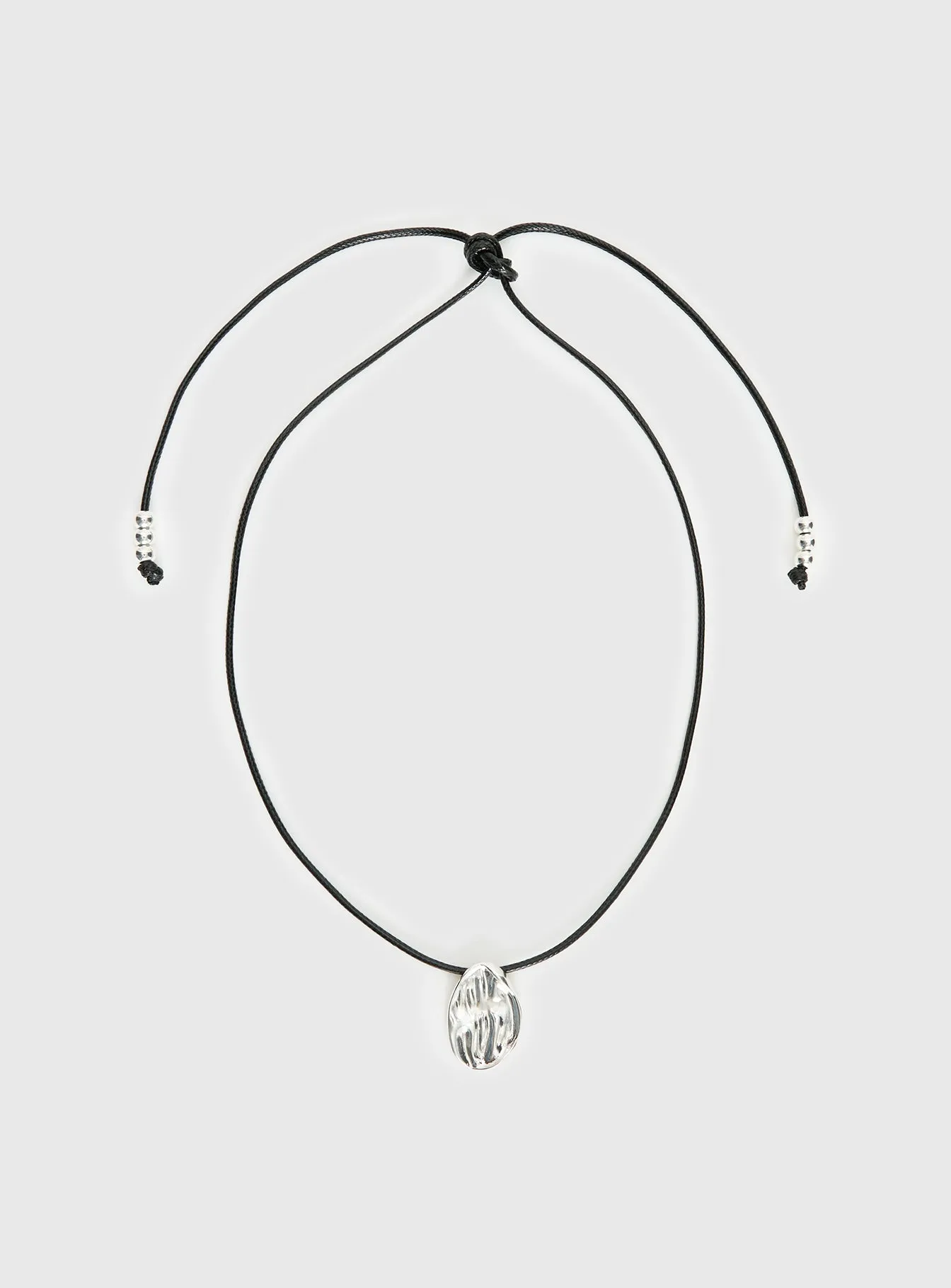 Mayve Cord Necklace Silver sold by Princess Polly product image thumbnail 2