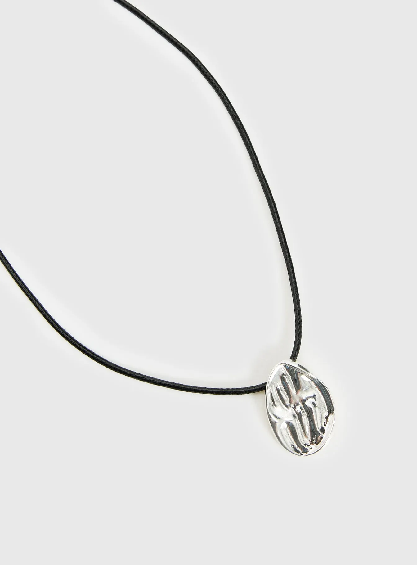 Mayve Cord Necklace Silver sold by Princess Polly product image thumbnail 3