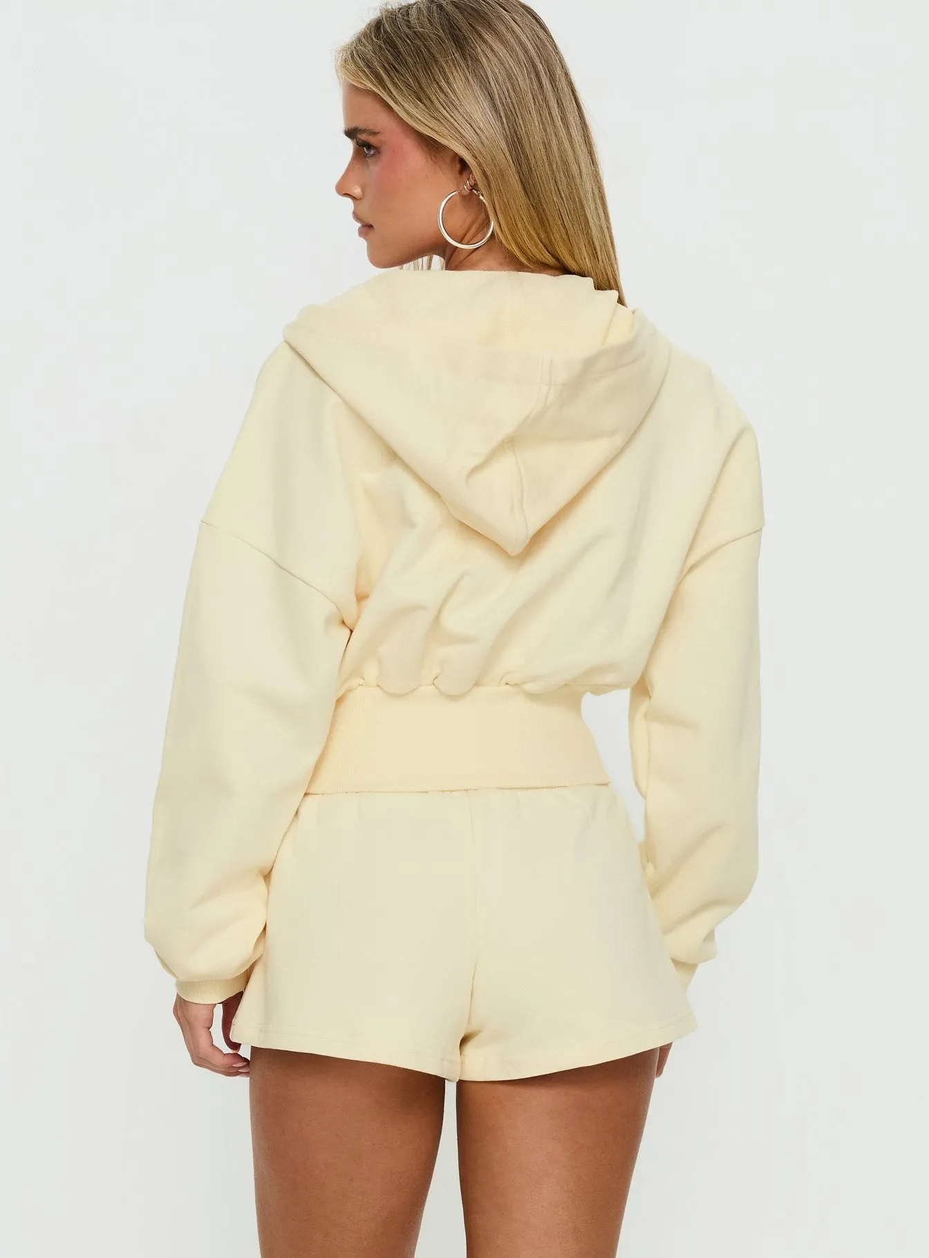 Daybreak Rib Waist Shorts Buttercream sold by Princess Polly product image thumbnail 5