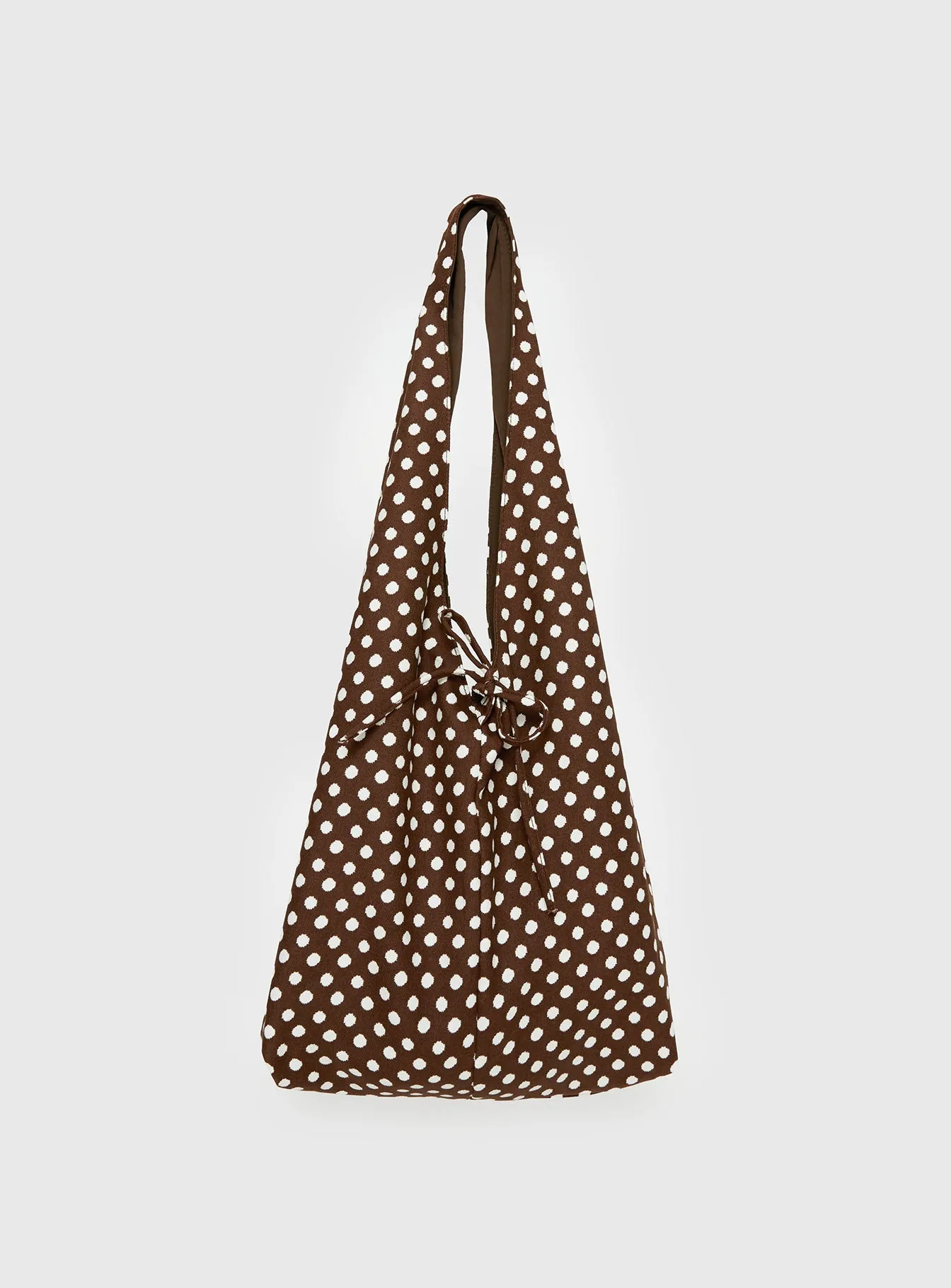 Sunday Sunrise Slouchy Bag Brown Polka sold by Princess Polly product image thumbnail 2