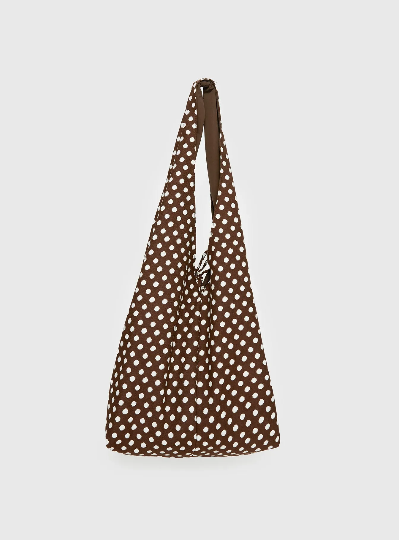 Sunday Sunrise Slouchy Bag Brown Polka sold by Princess Polly product image thumbnail 4
