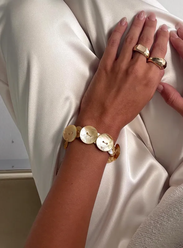 Brealle Button Bracelet Multi sold by Princess Polly