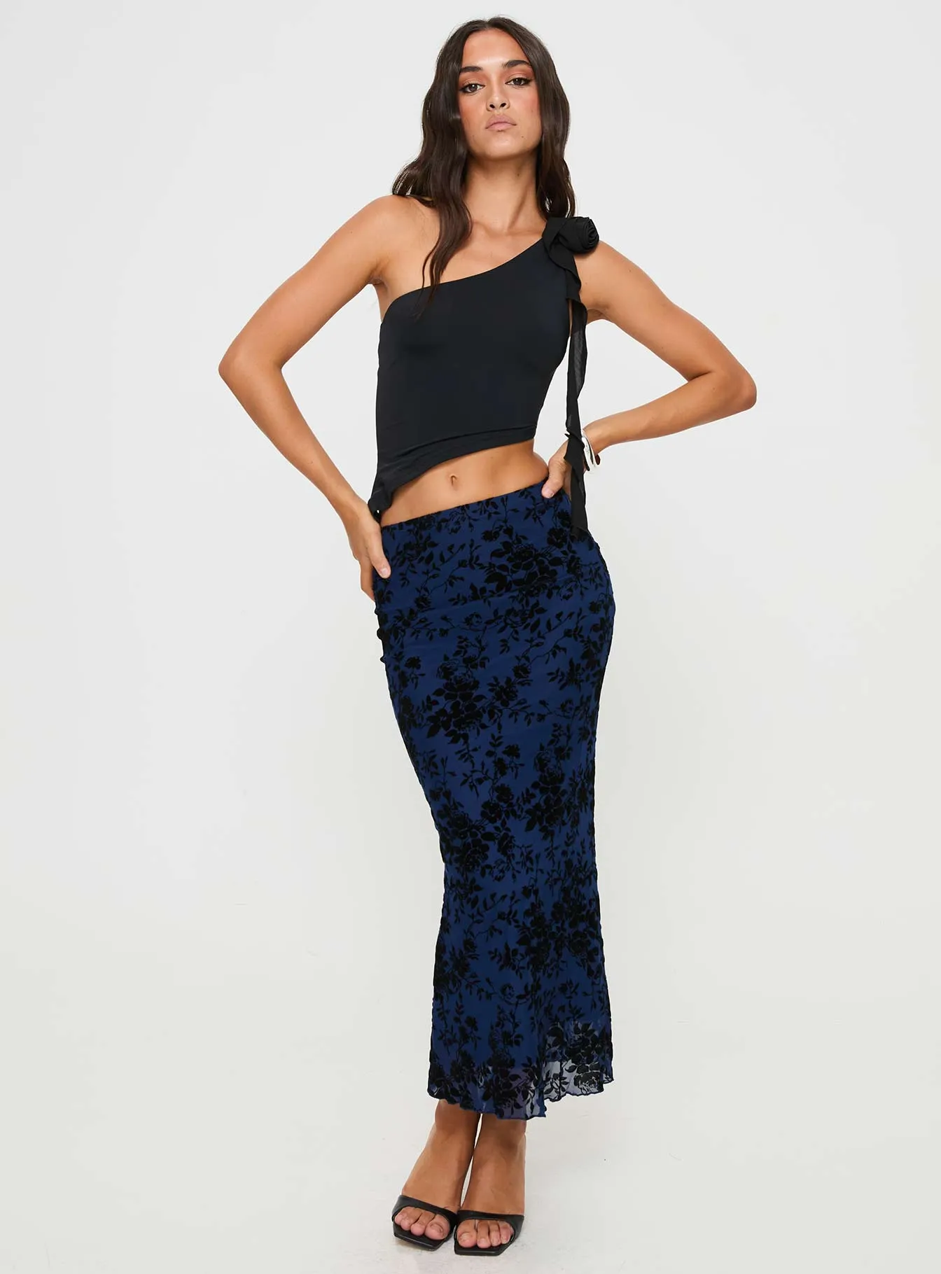 Catrina Maxi Skirt Navy sold by Princess Polly product image thumbnail 3