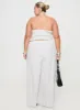 Boarder Pants White Stripe Curve sold by Princess Polly