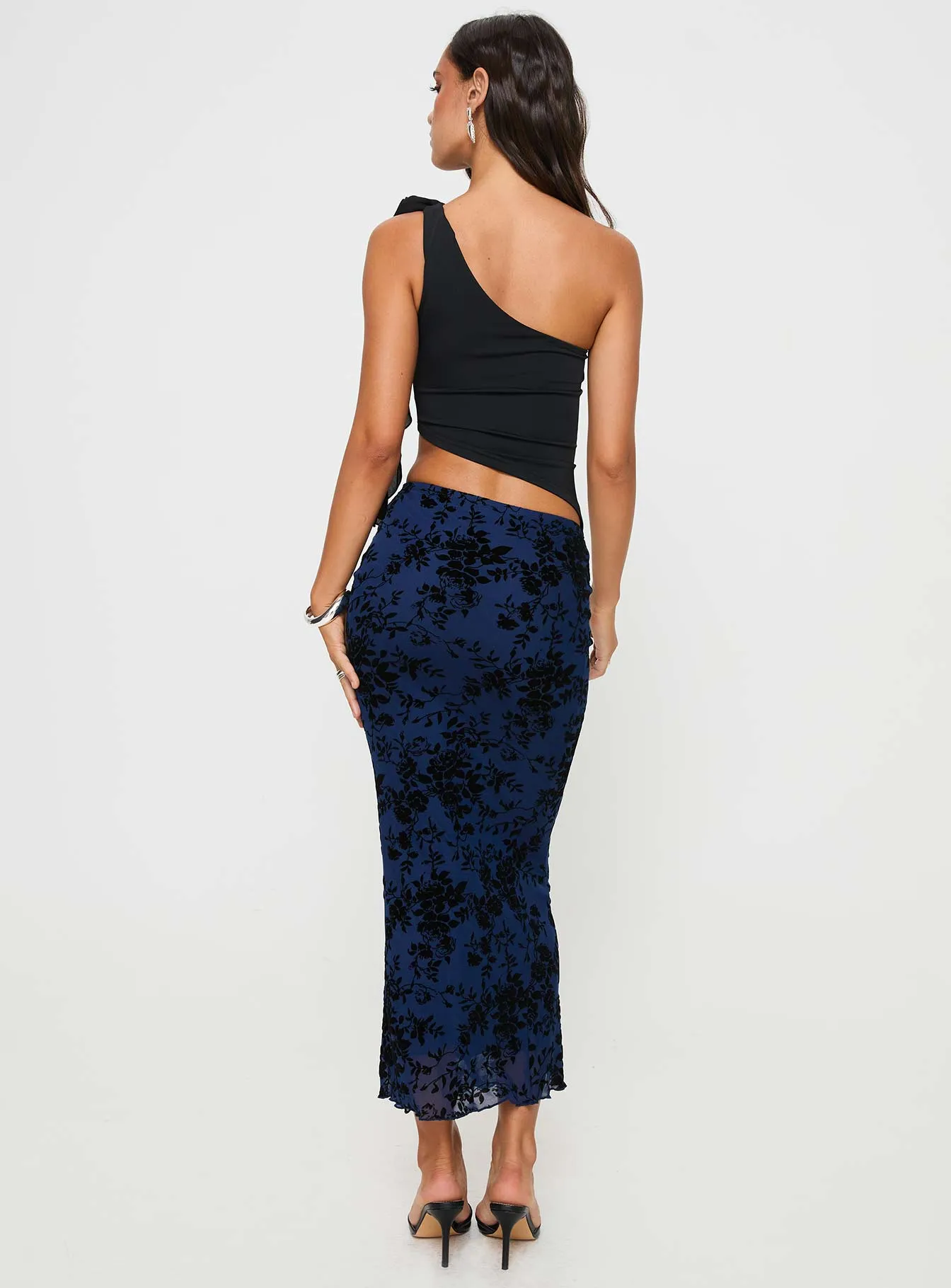 Catrina Maxi Skirt Navy sold by Princess Polly product image thumbnail 5