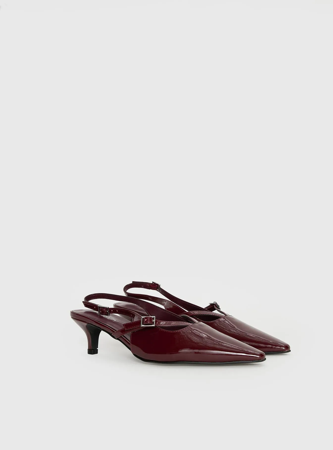 Therapy Irving Slingback Heels Burgundy sold by Princess Polly product image thumbnail 3