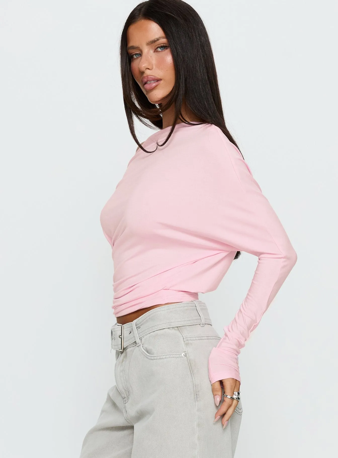 Party Hour Off Shoulder Top Pink sold by Princess Polly product image thumbnail 4