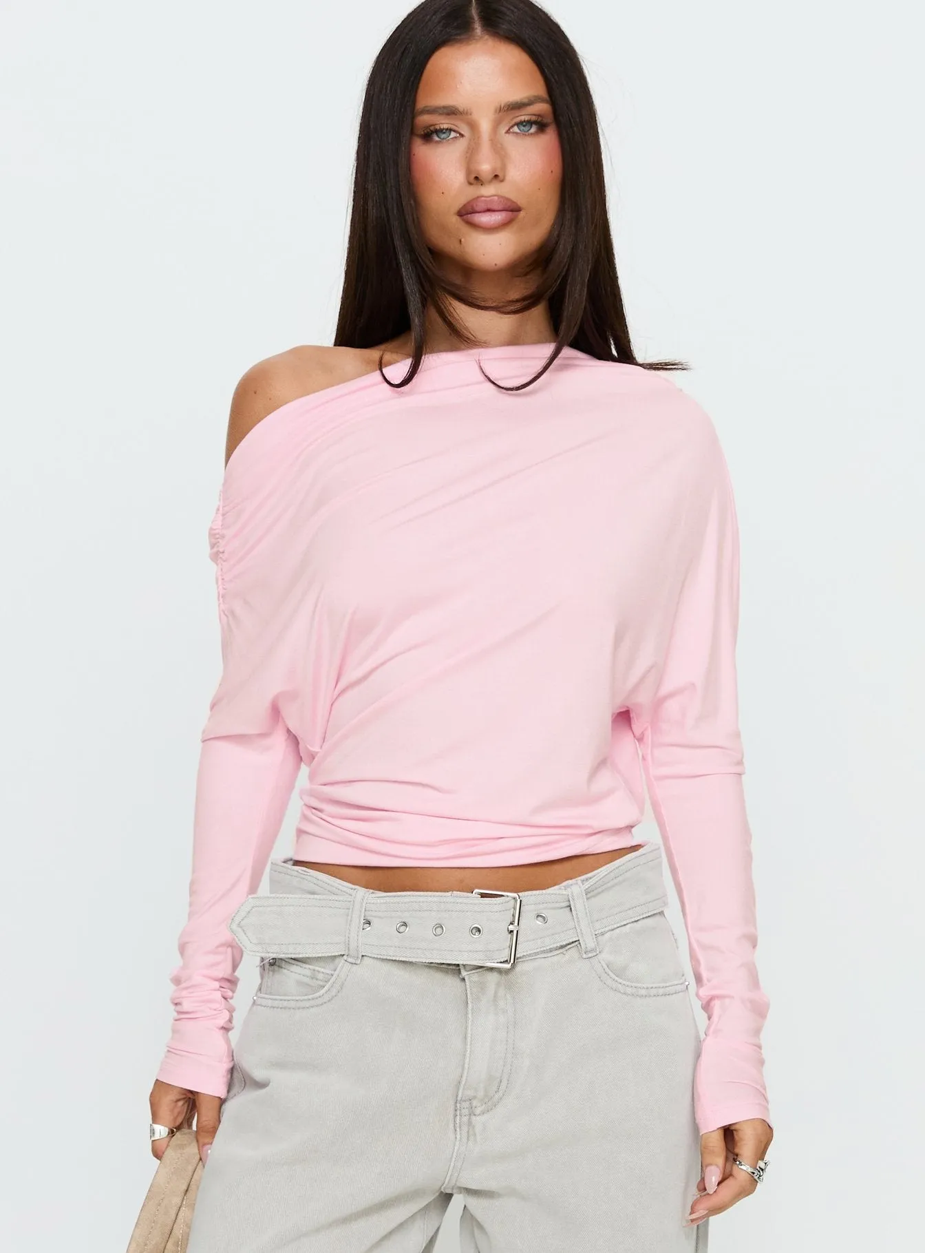 Party Hour Off Shoulder Top Pink sold by Princess Polly product image thumbnail 2