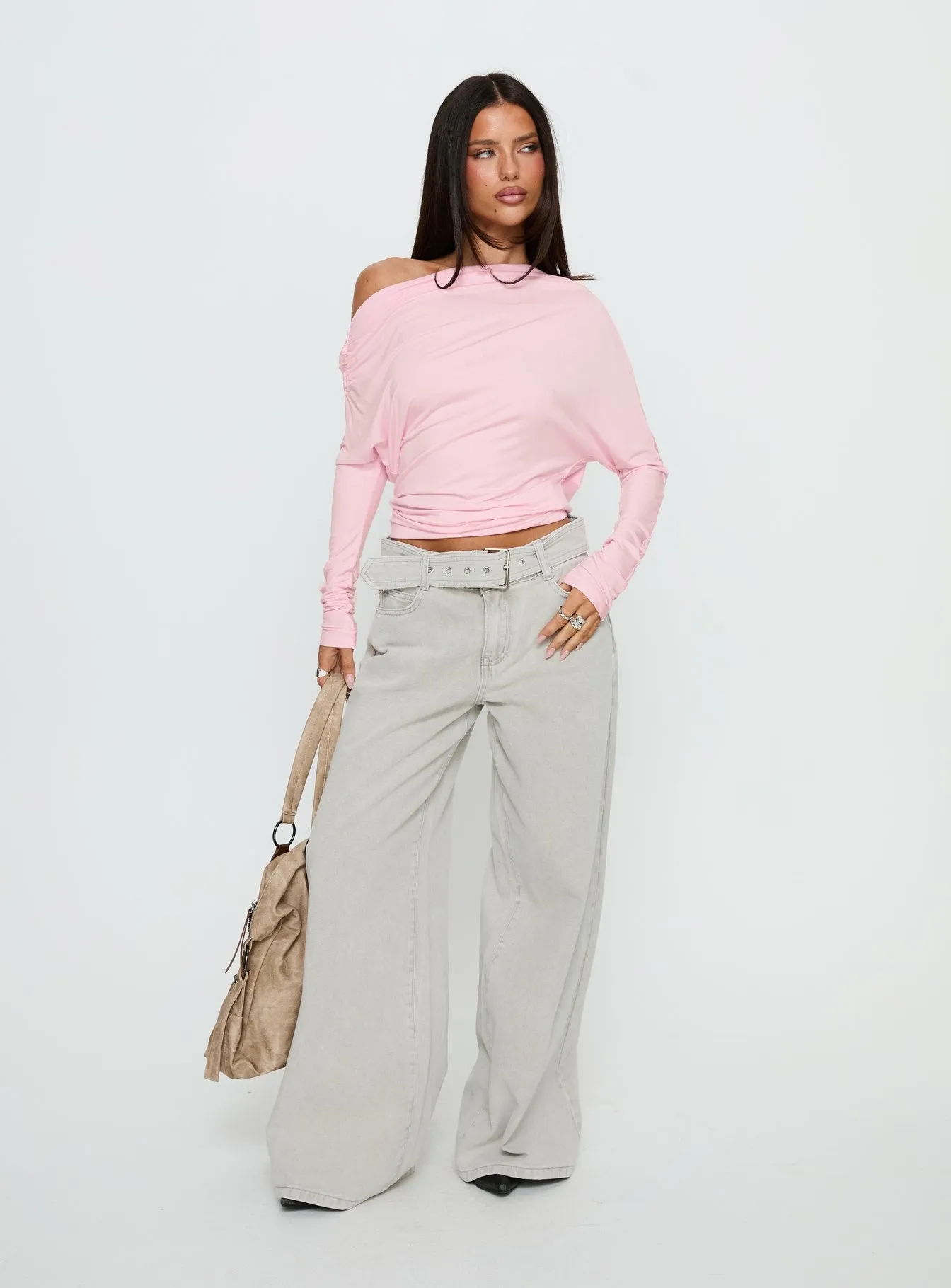 Party Hour Off Shoulder Top Pink sold by Princess Polly product image thumbnail 3