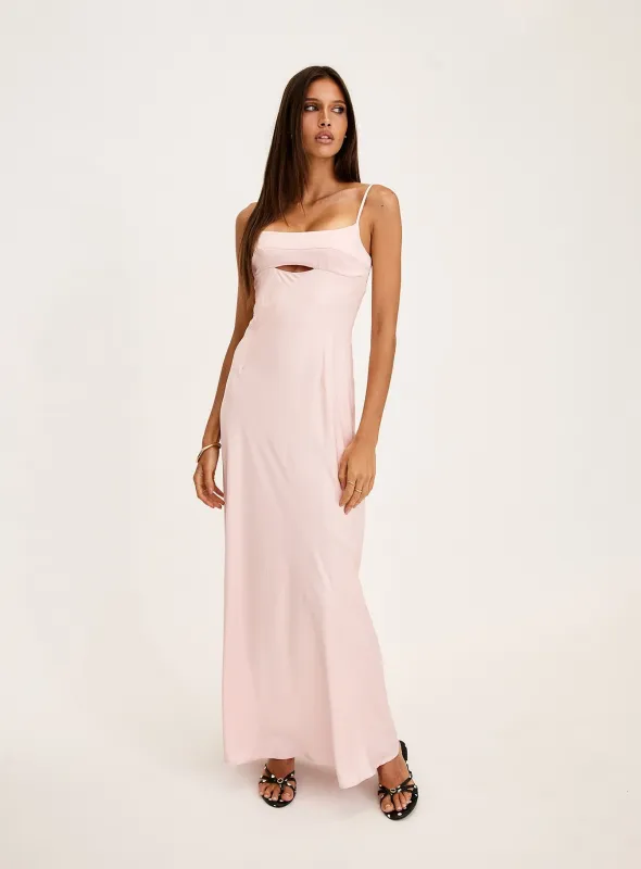 Powell Maxi Dress Light Pink sold by Princess Polly