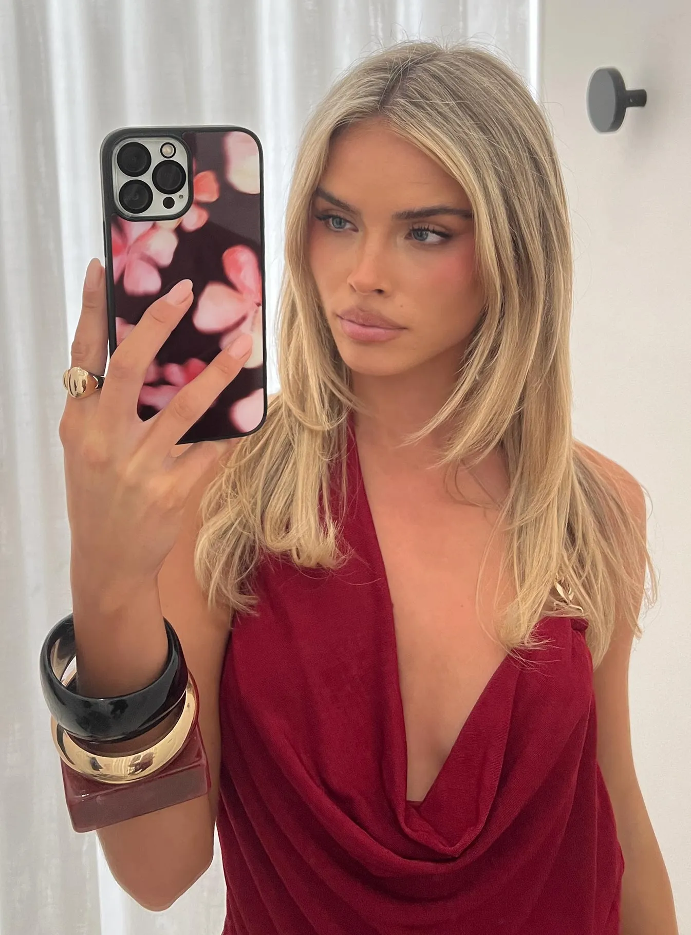 Just For Fun iPhone Case Burgundy Floral sold by Princess Polly product image thumbnail 3