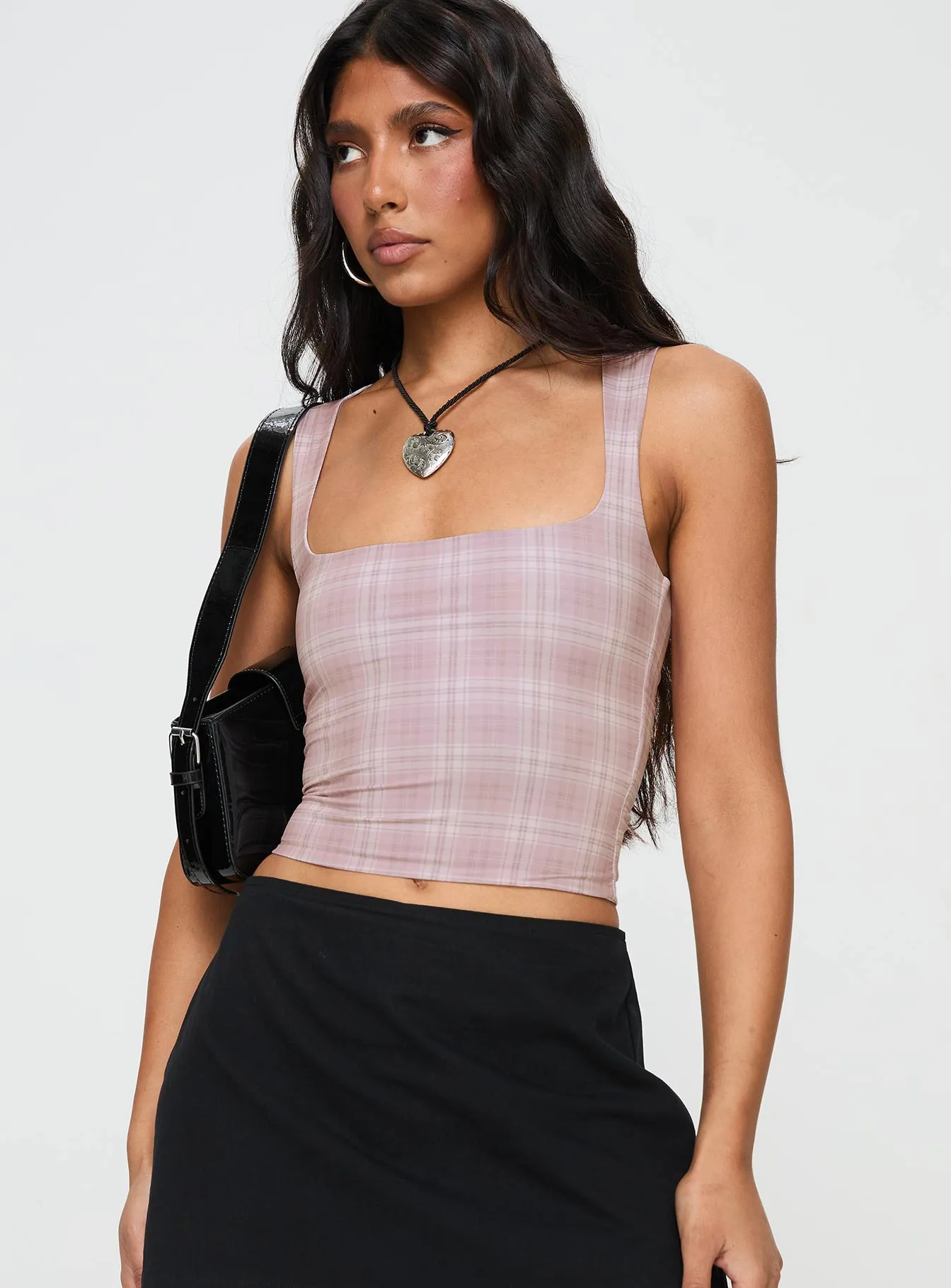 Back In Time Top Pink Check sold by Princess Polly product image thumbnail 2
