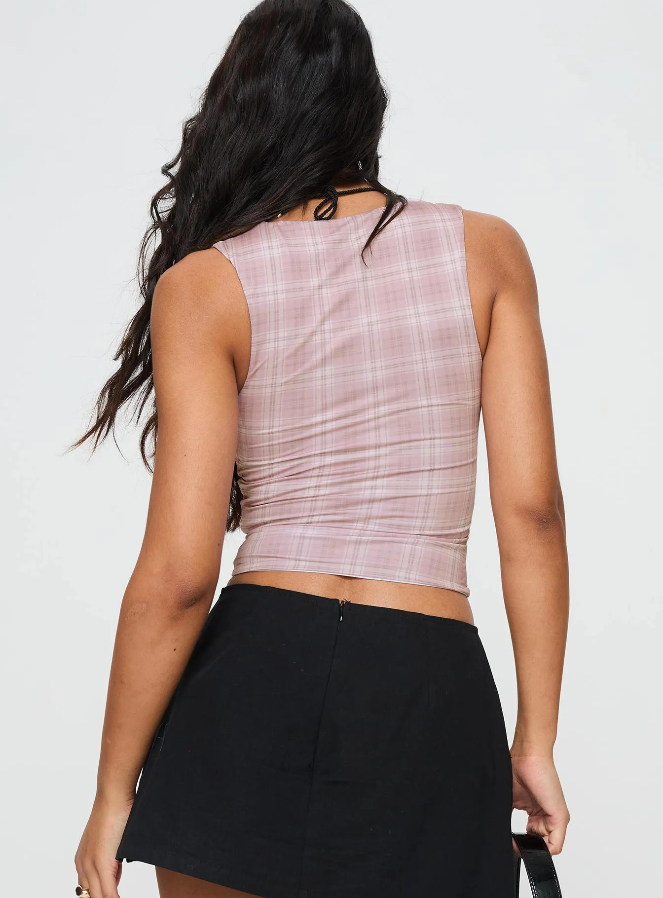 Back In Time Top Pink Check sold by Princess Polly product image thumbnail 5