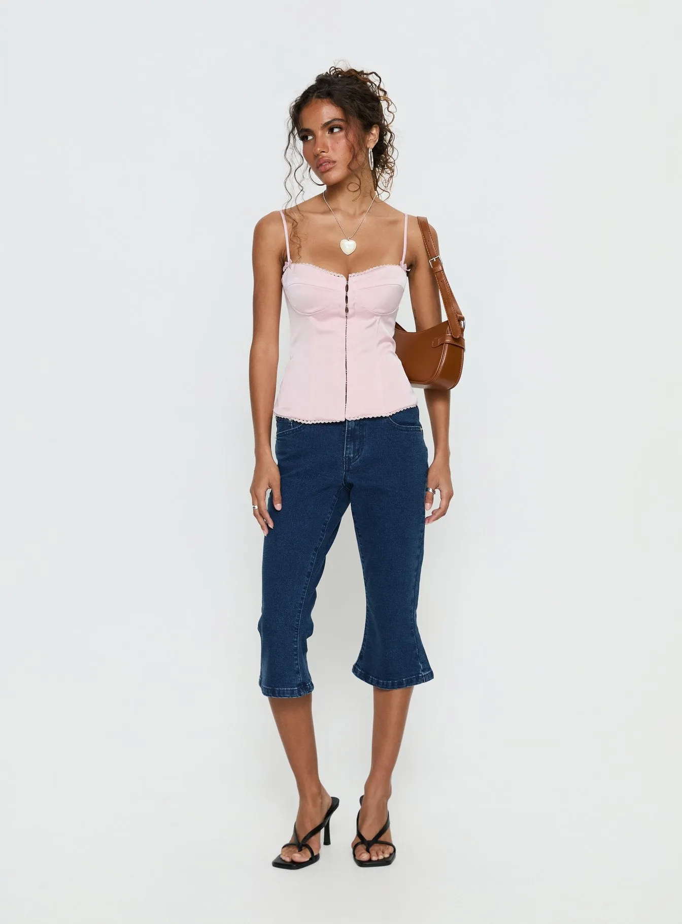 Kissimo Kick Flare Capri Pants Indigo Blue sold by Princess Polly product image thumbnail 3