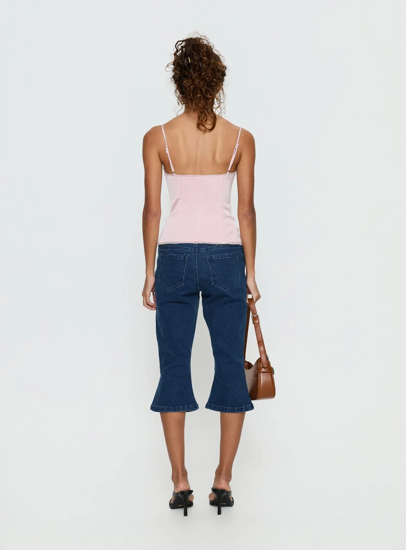 Kissimo Kick Flare Capri Pants Indigo Blue sold by Princess Polly product image thumbnail 5