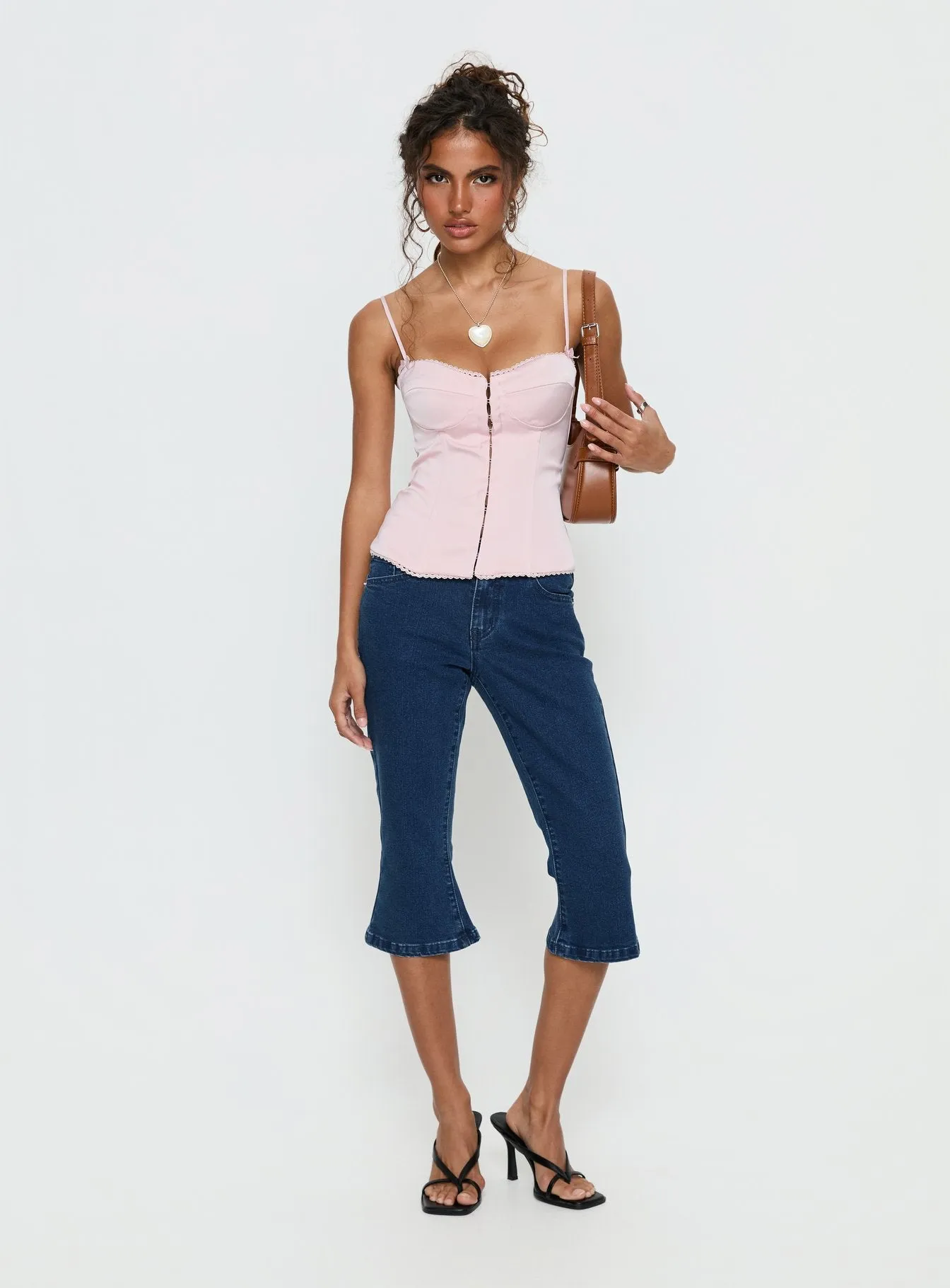 Kissimo Kick Flare Capri Pants Indigo Blue sold by Princess Polly product image thumbnail 2