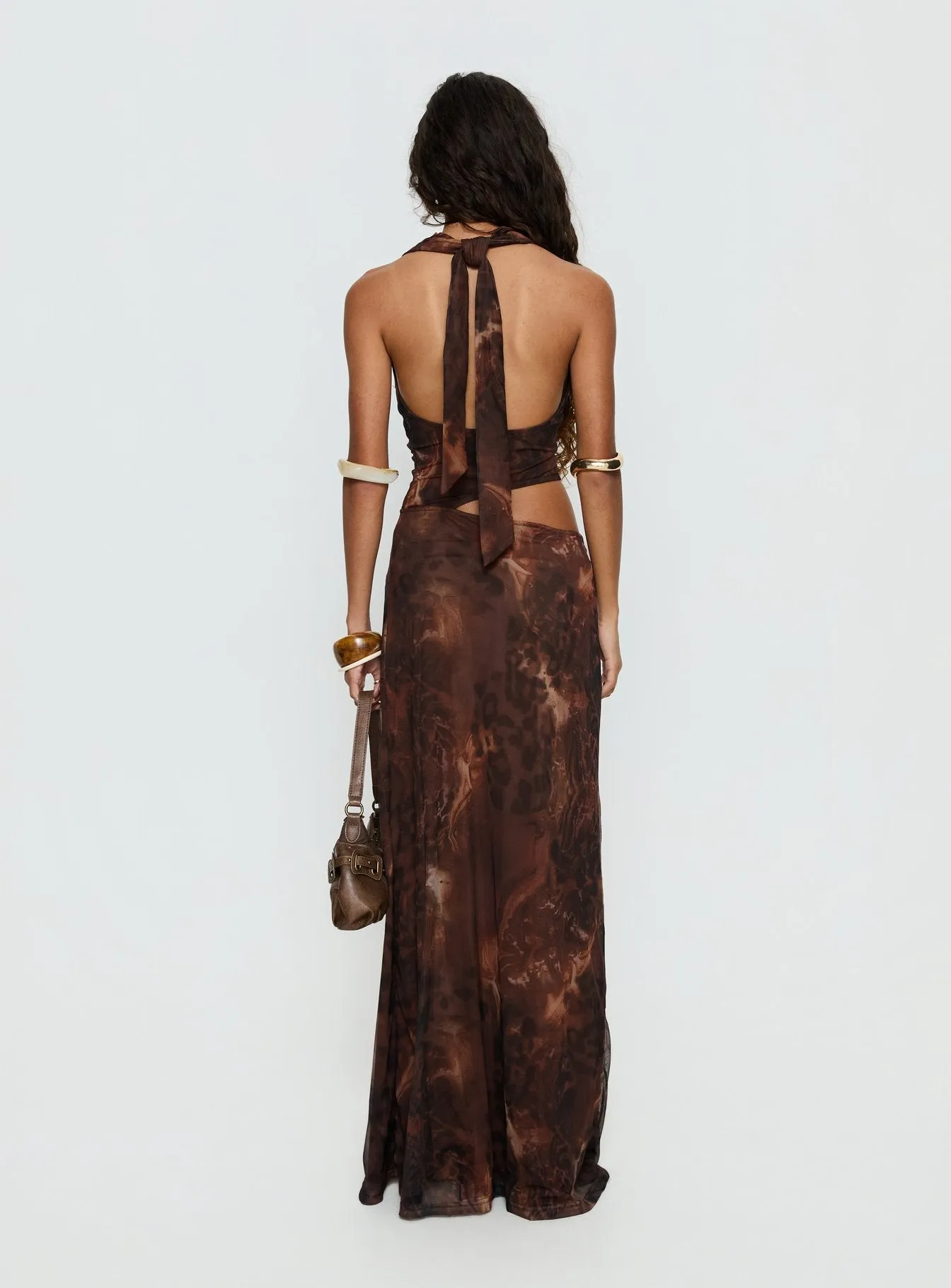 Livara Cowl Cut Out Maxi Dress Multi sold by Princess Polly product image thumbnail 5