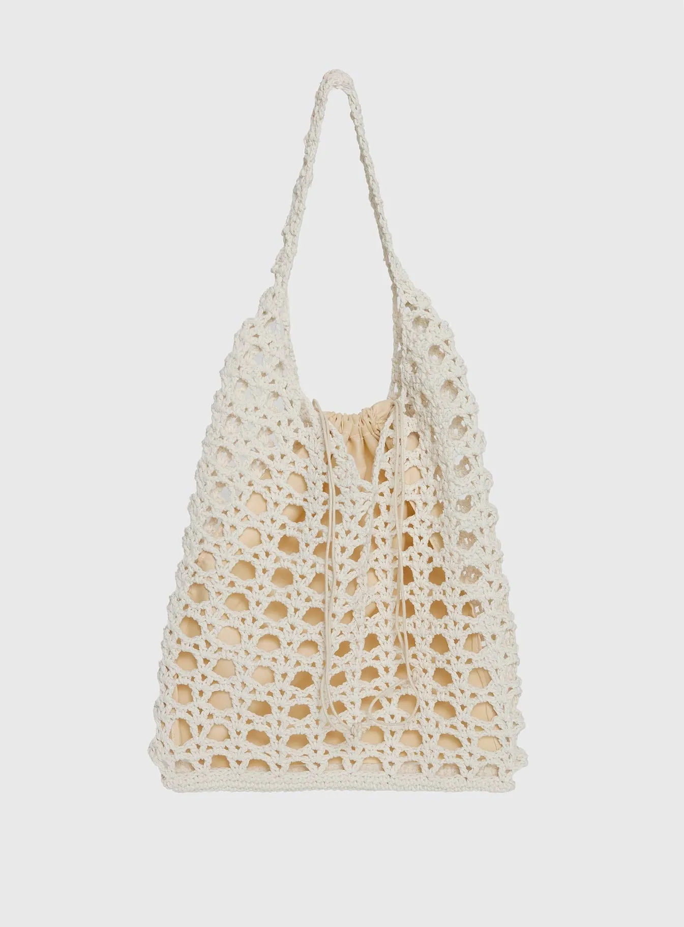 Annalissa Crochet Tote Bag White sold by Princess Polly product image thumbnail 2