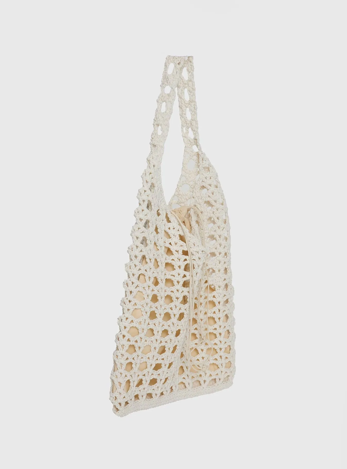 Annalissa Crochet Tote Bag White sold by Princess Polly product image thumbnail 3