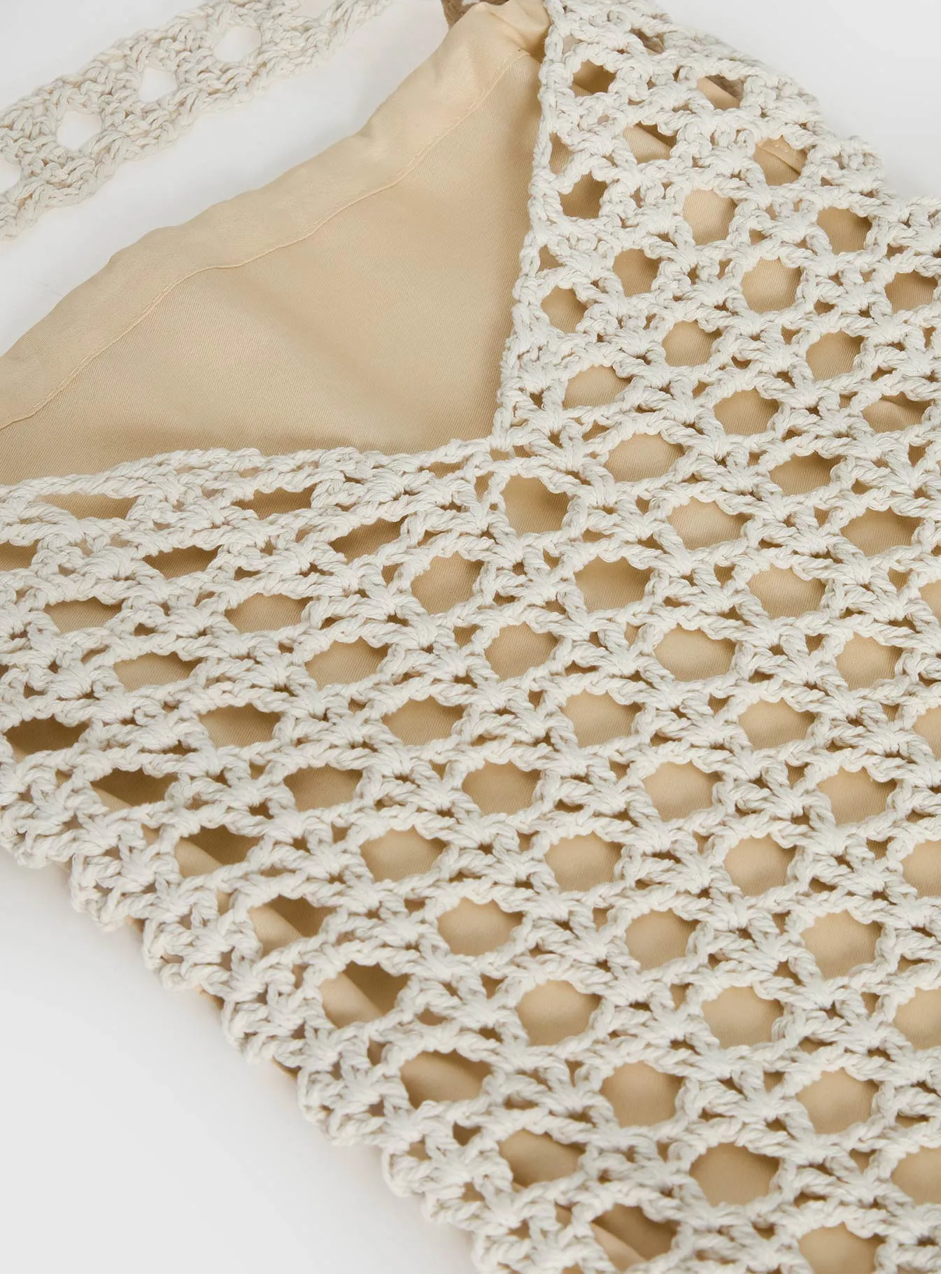 Annalissa Crochet Tote Bag White sold by Princess Polly product image thumbnail 4