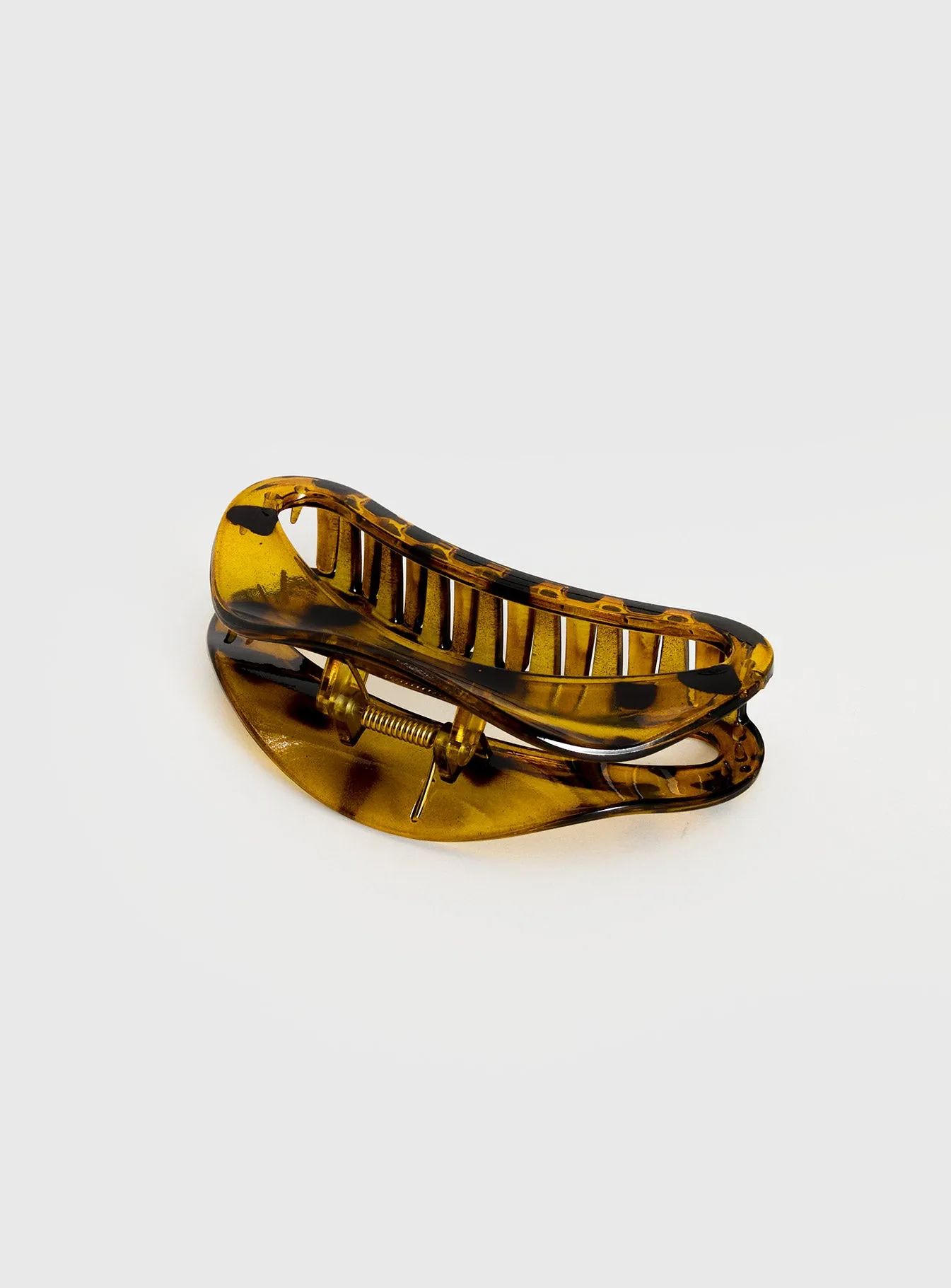 Say My Name Hair Clip Yellow Tort sold by Princess Polly product image thumbnail 3