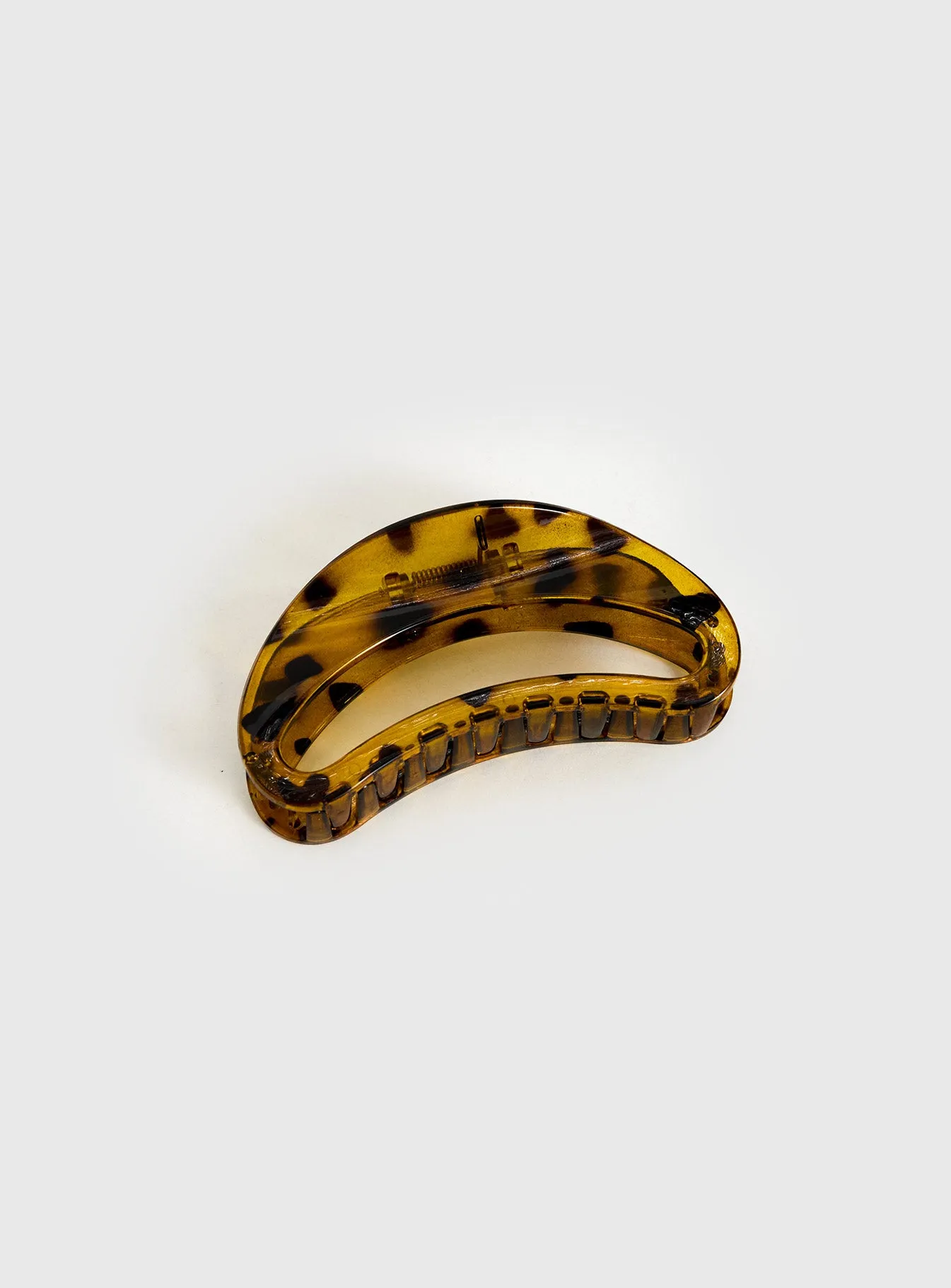 Say My Name Hair Clip Yellow Tort sold by Princess Polly product image thumbnail 2