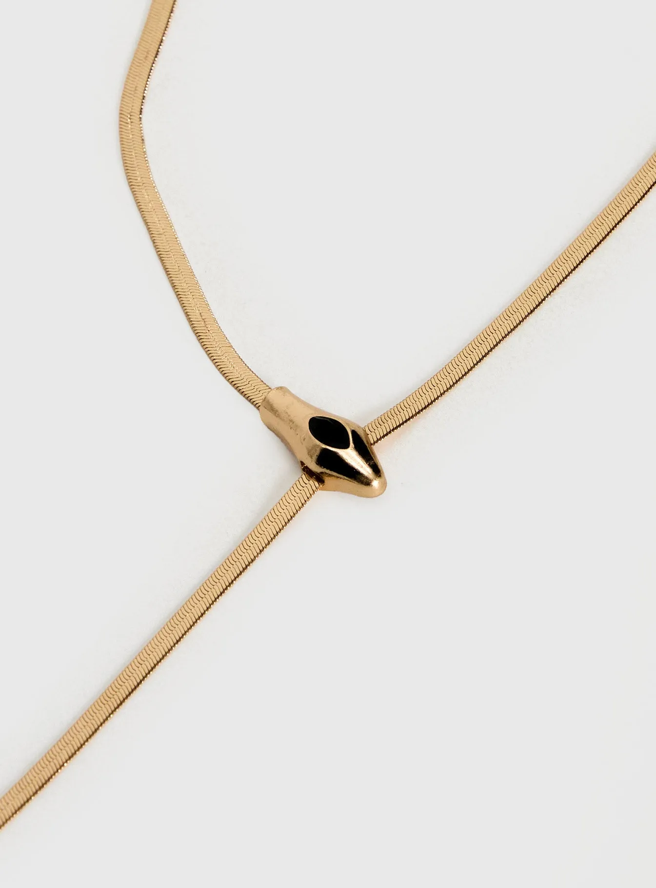 Emilea Y Necklace Gold sold by Princess Polly product image thumbnail 3