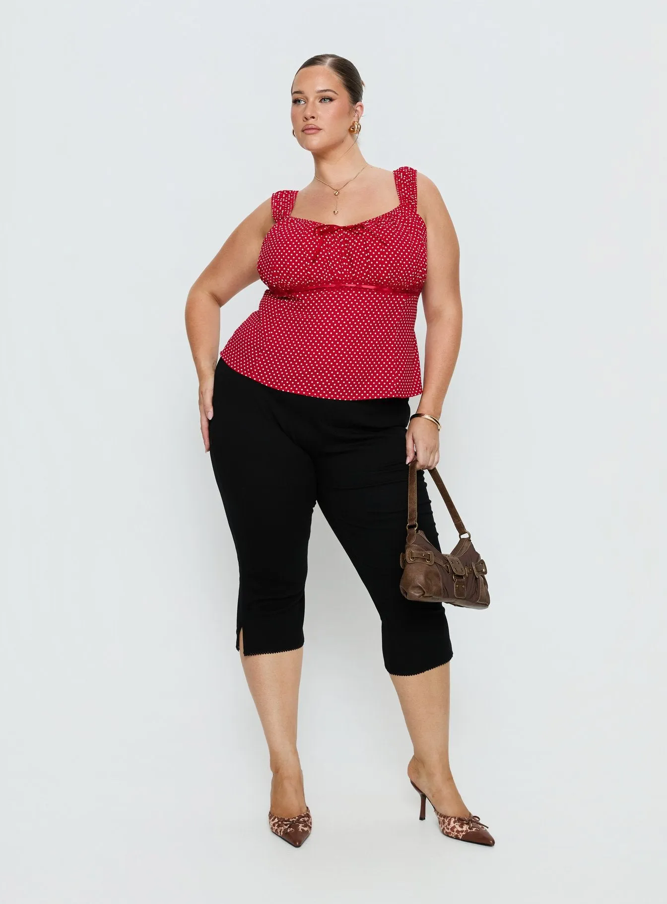 Garconne Top Red Polka Curve sold by Princess Polly product image thumbnail 3