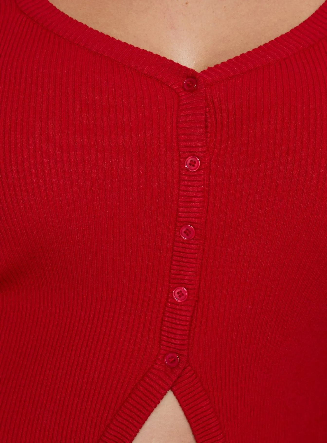 Sorenna Long Sleeve Top Red Curve sold by Princess Polly product image thumbnail 5