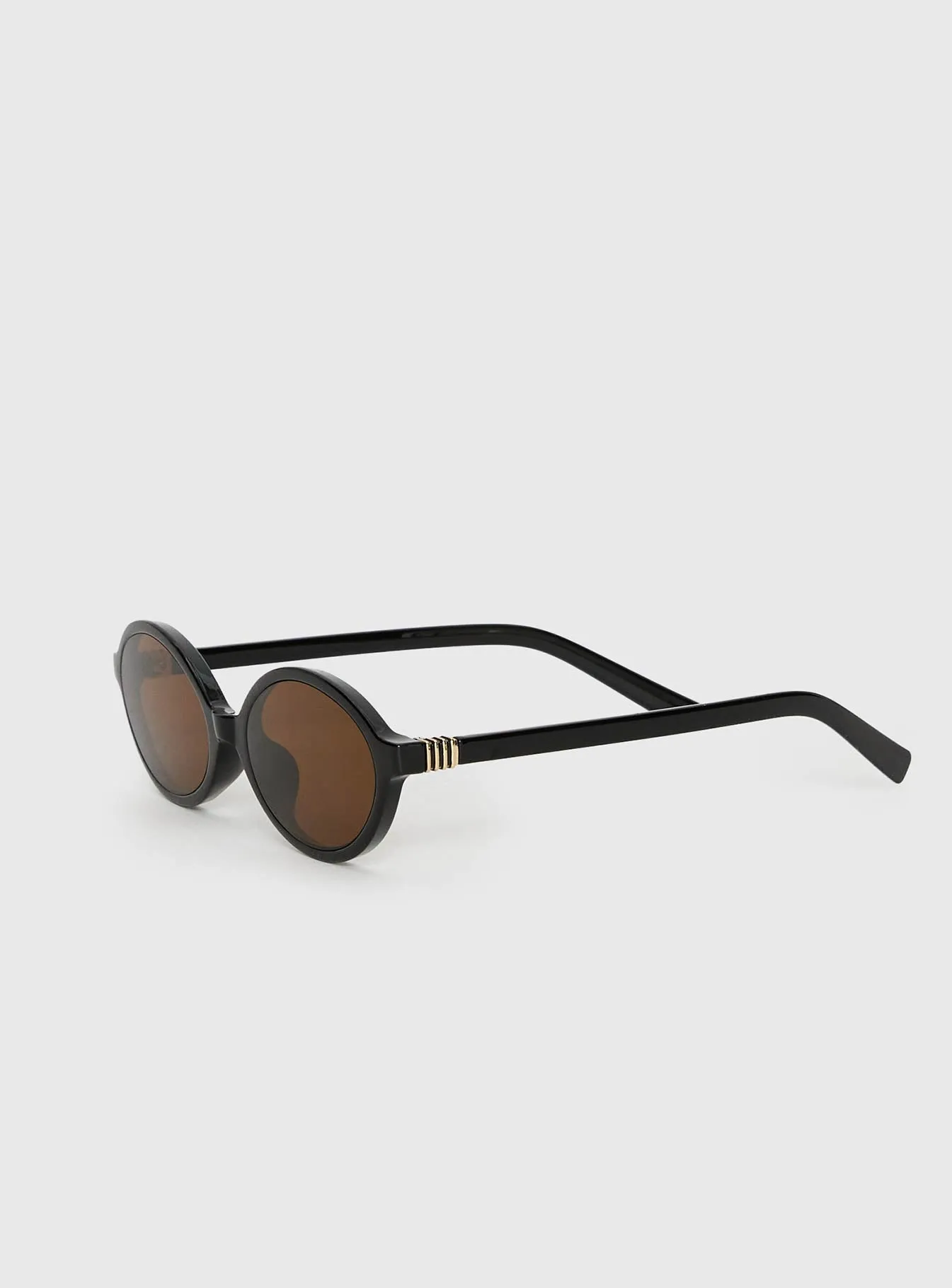 Timely Sunglasses Black / Brown sold by Princess Polly product image thumbnail 3