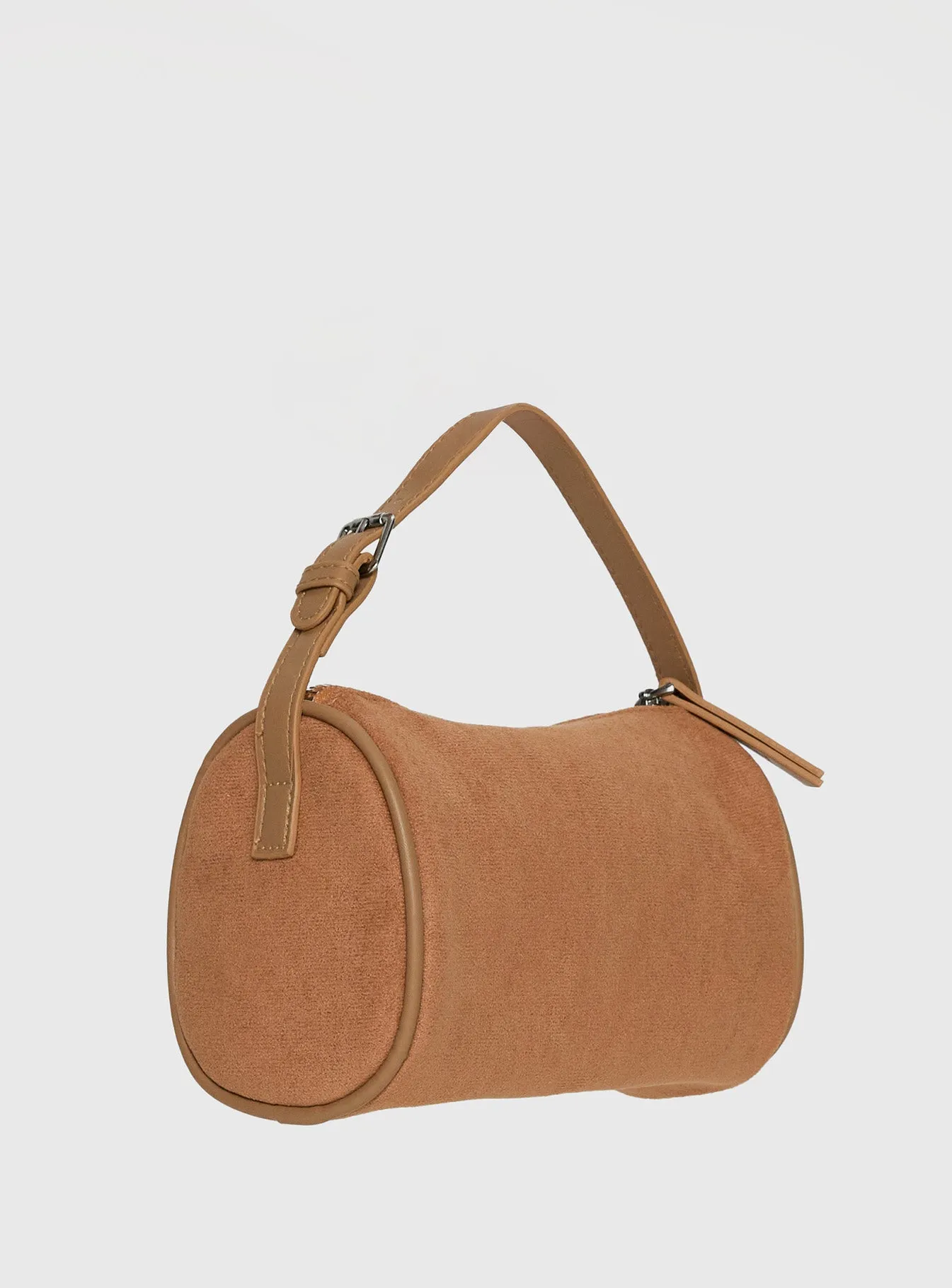 Brennah Faux Suede Shoulder Bag Tan sold by Princess Polly product image thumbnail 3