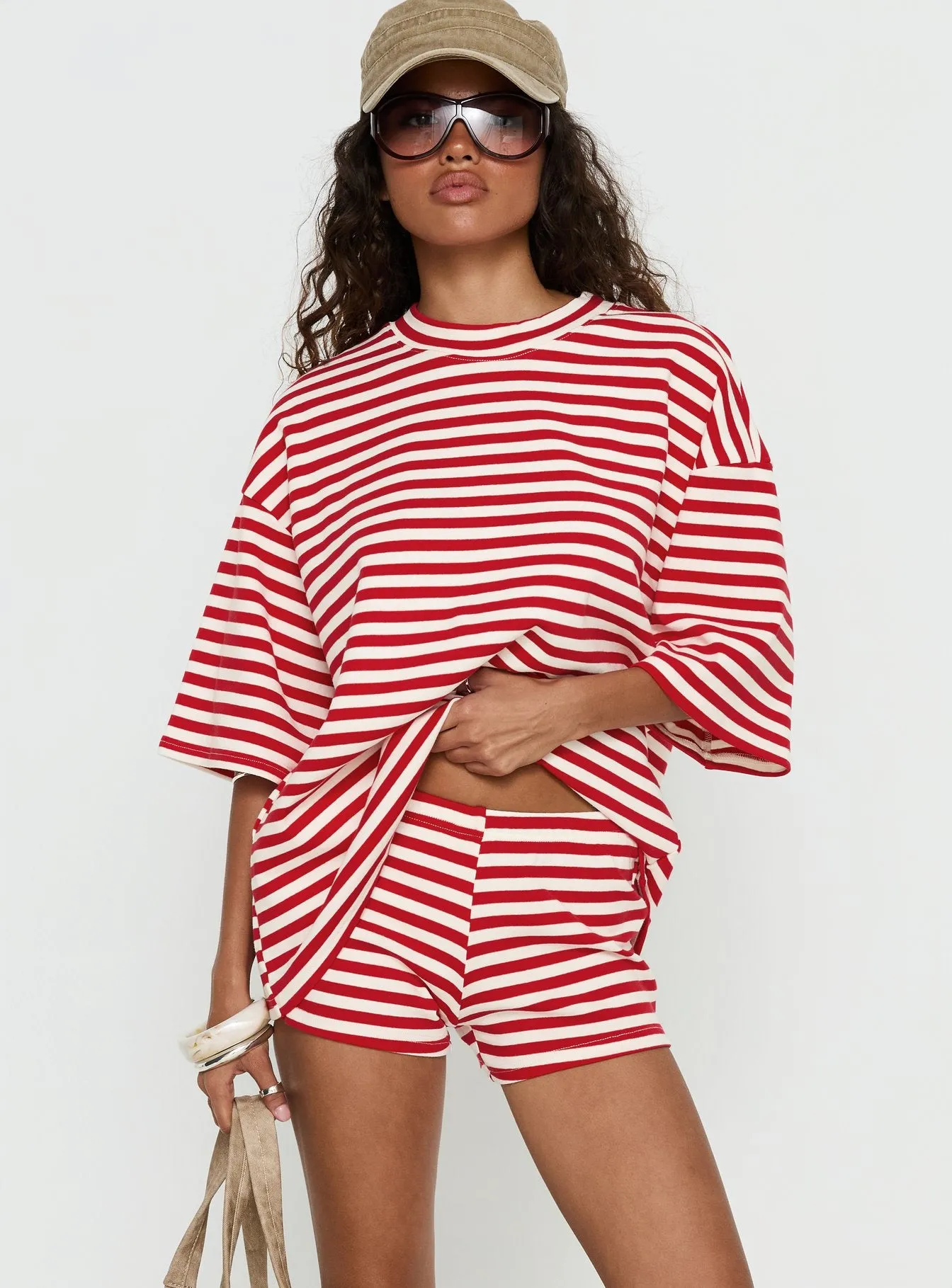 Bryanne Shorts Red Stripe sold by Princess Polly product image thumbnail 2