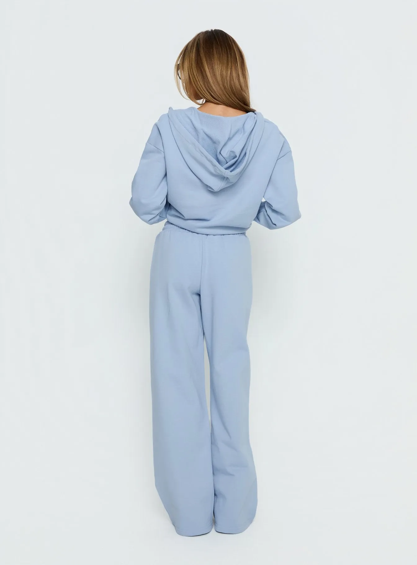 All Day Straight Leg Sweatpants Icy Blue sold by Princess Polly product image thumbnail 5