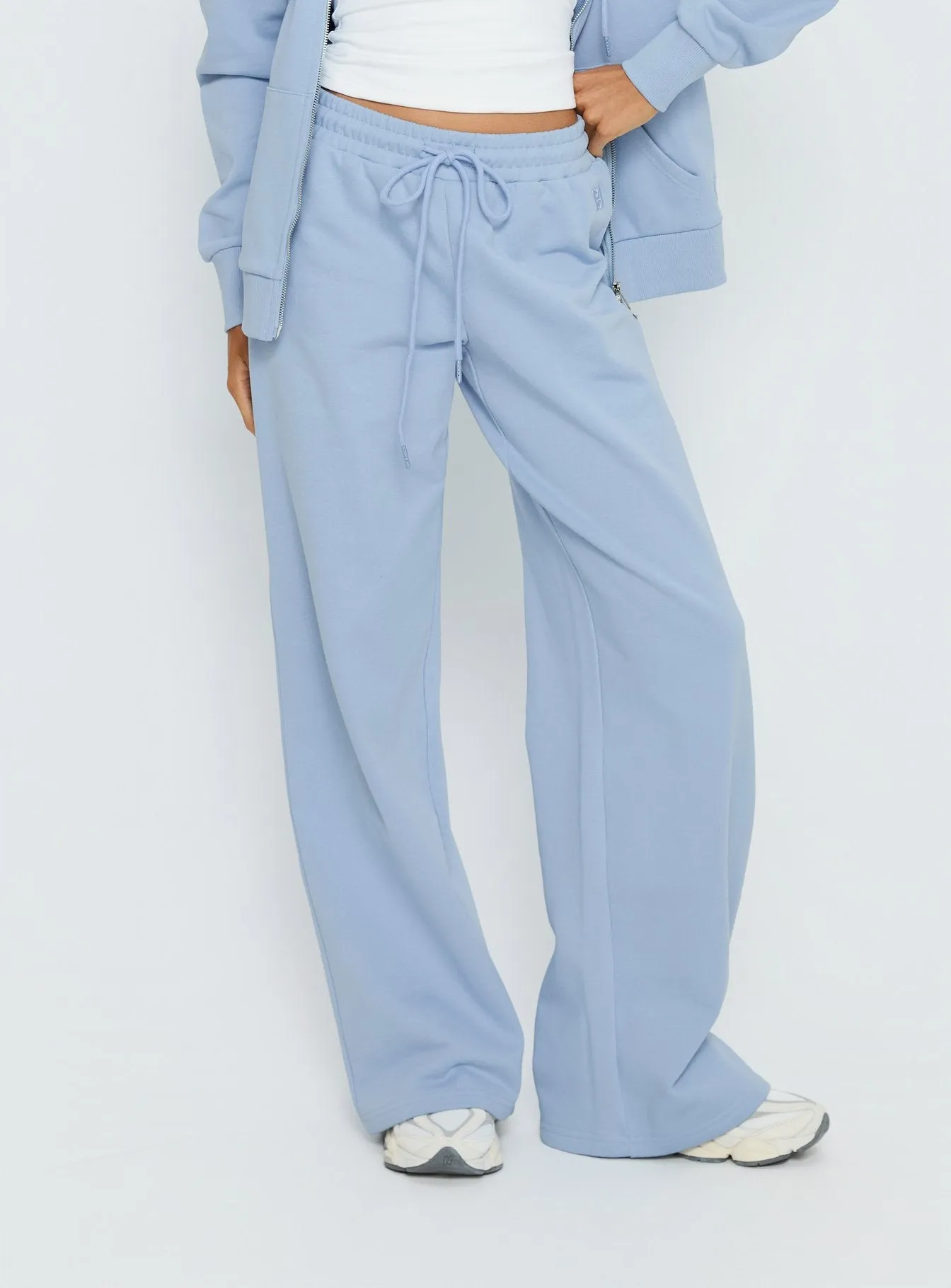All Day Straight Leg Sweatpants Icy Blue sold by Princess Polly product image thumbnail 2