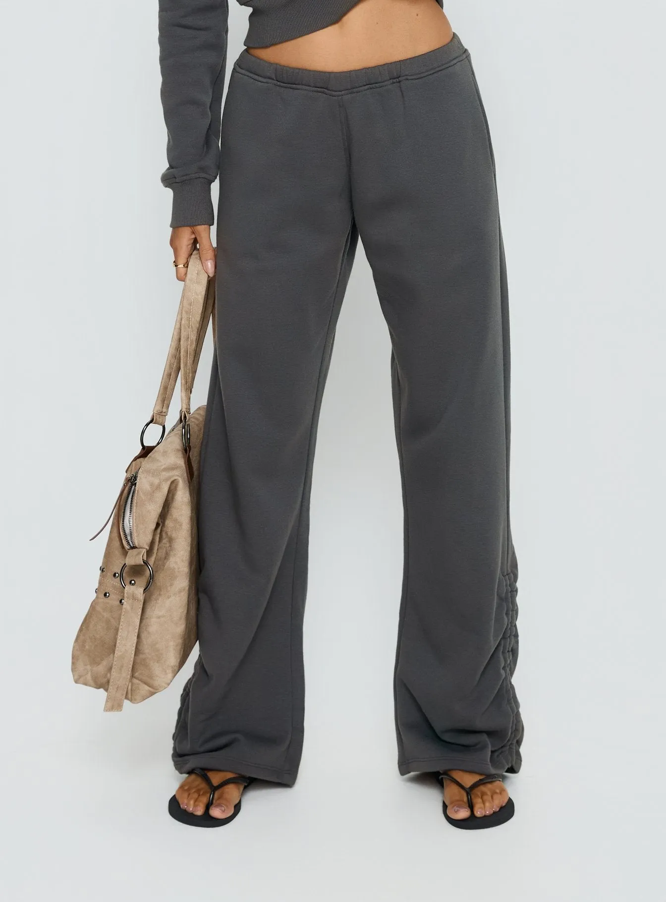 Rylan Low Rise Joggers Grey sold by Princess Polly product image thumbnail 2