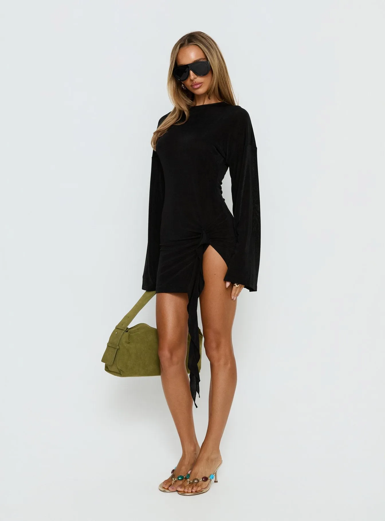 Cosmic Mini Dress Obsidian sold by Princess Polly product image thumbnail 4