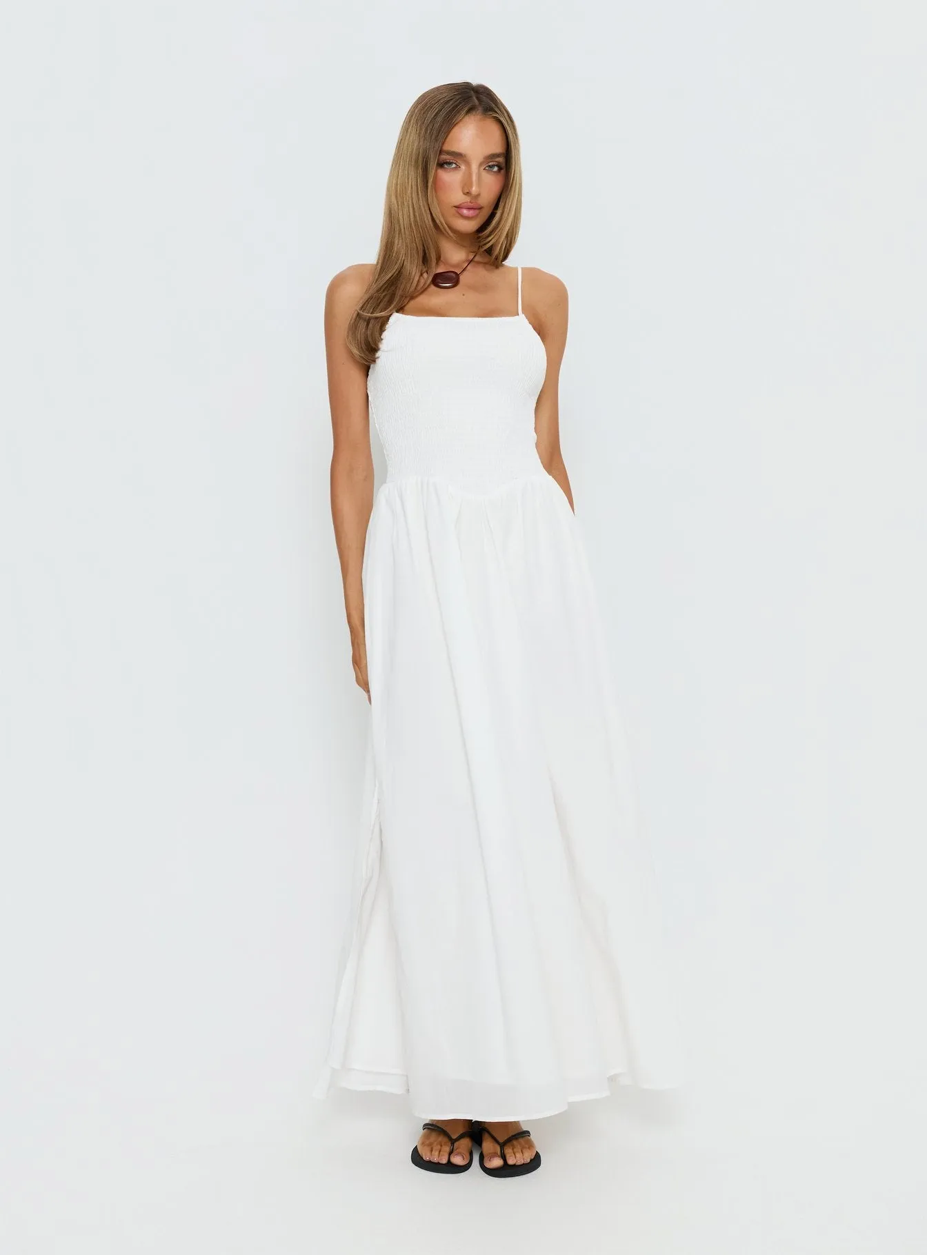 Carys Maxi Dress White sold by Princess Polly product image thumbnail 3