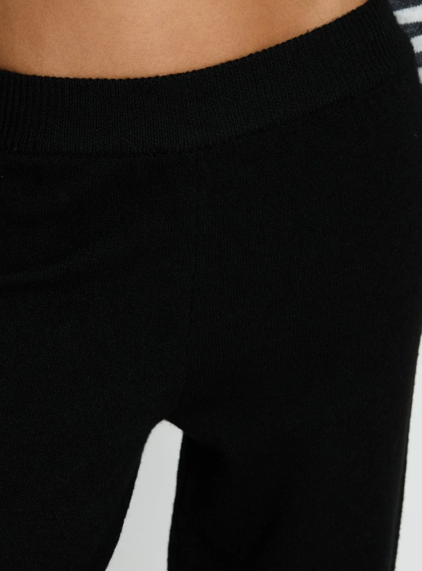 Bekki Wide Leg Knit Pant Black sold by Princess Polly product image thumbnail 5