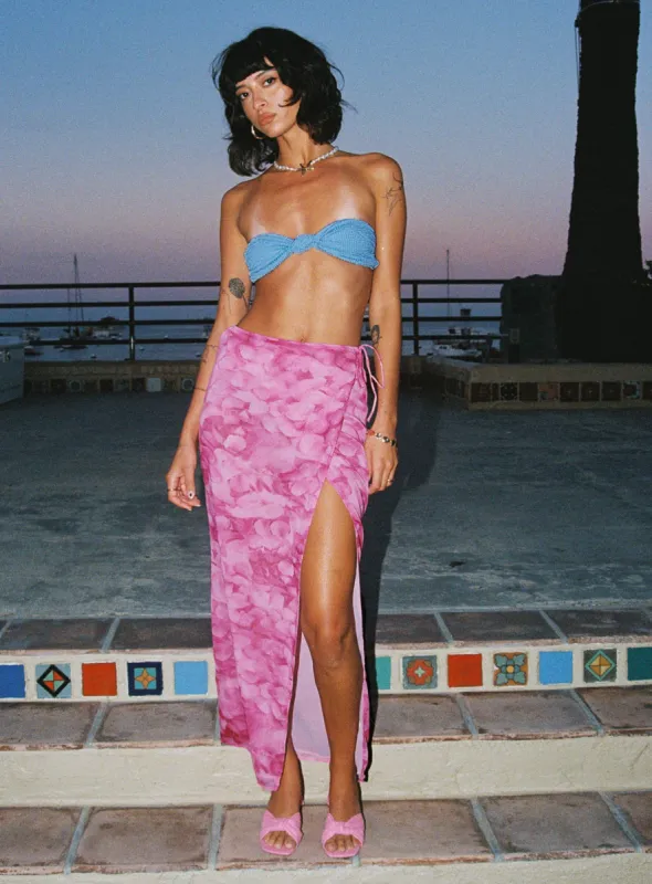 Parli Petal Maxi Skirt Pink sold by Princess Polly