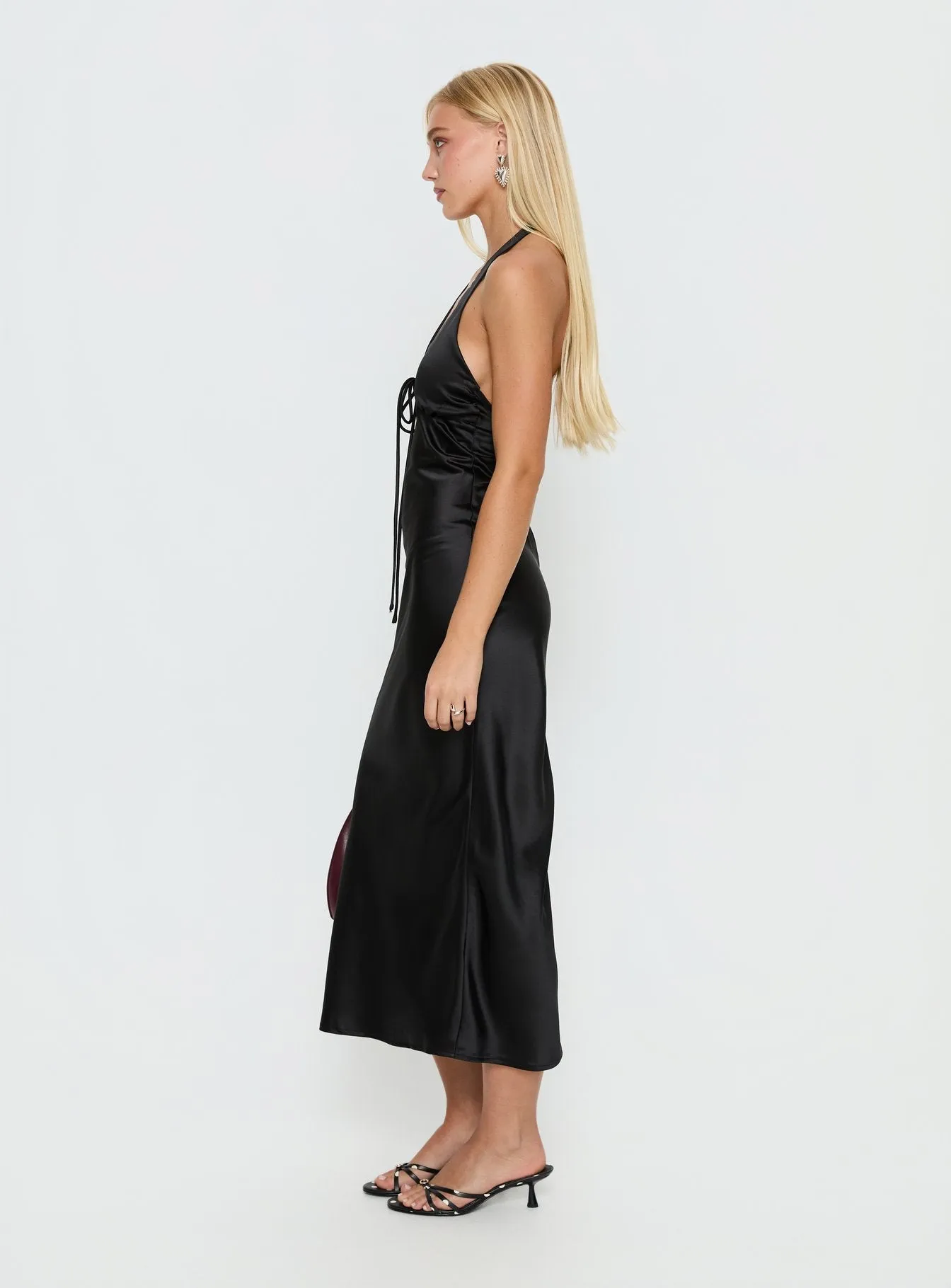Jessamyn Halter Maxi Dress Black sold by Princess Polly product image thumbnail 3
