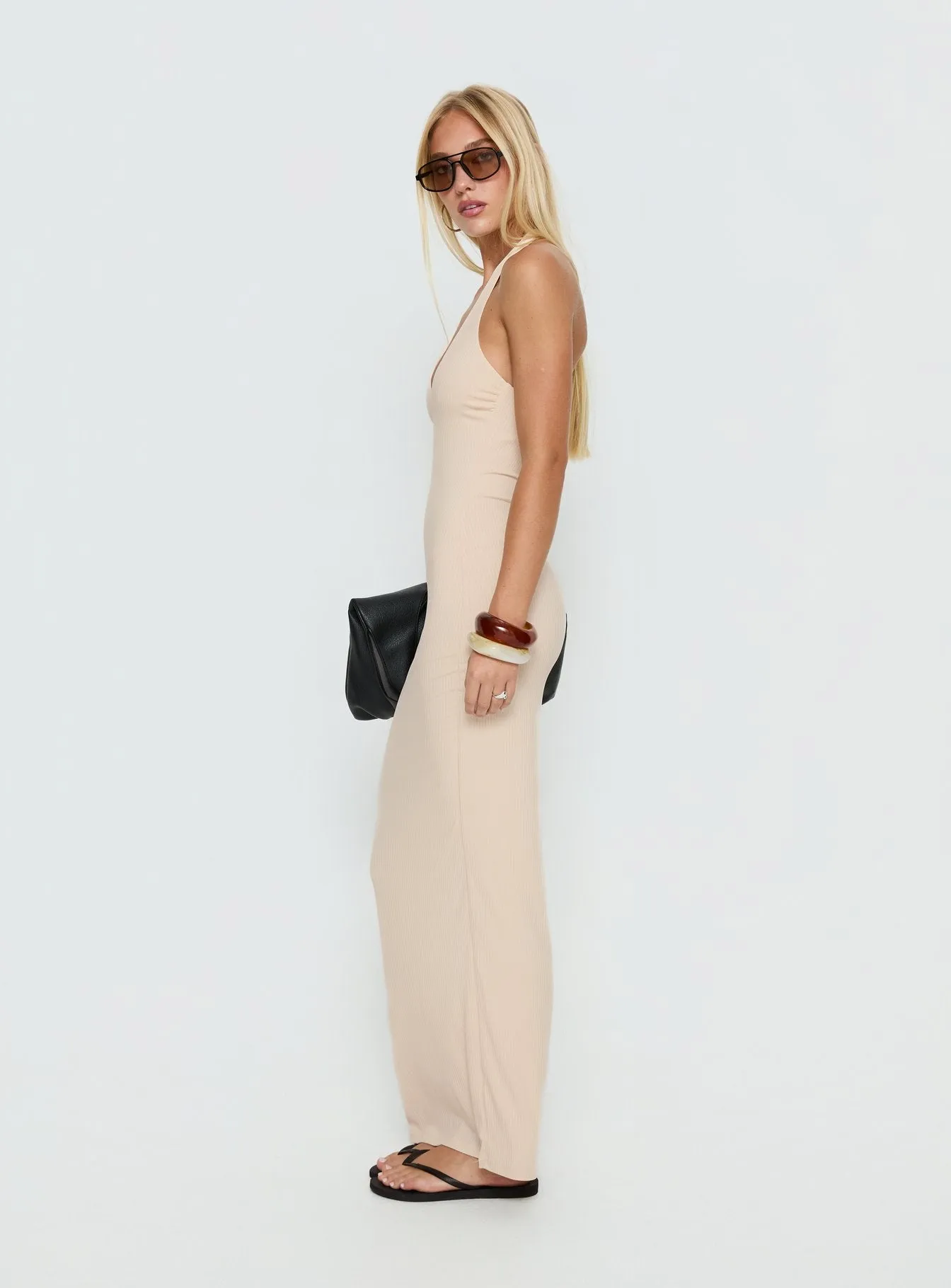 Sakiri Halter Maxi Dress Cream sold by Princess Polly product image thumbnail 4