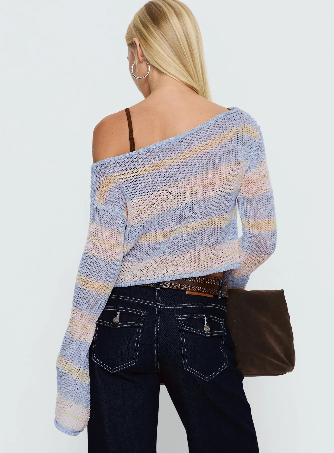 Cafe Pari Sweater Blue Stripe sold by Princess Polly product image thumbnail 4