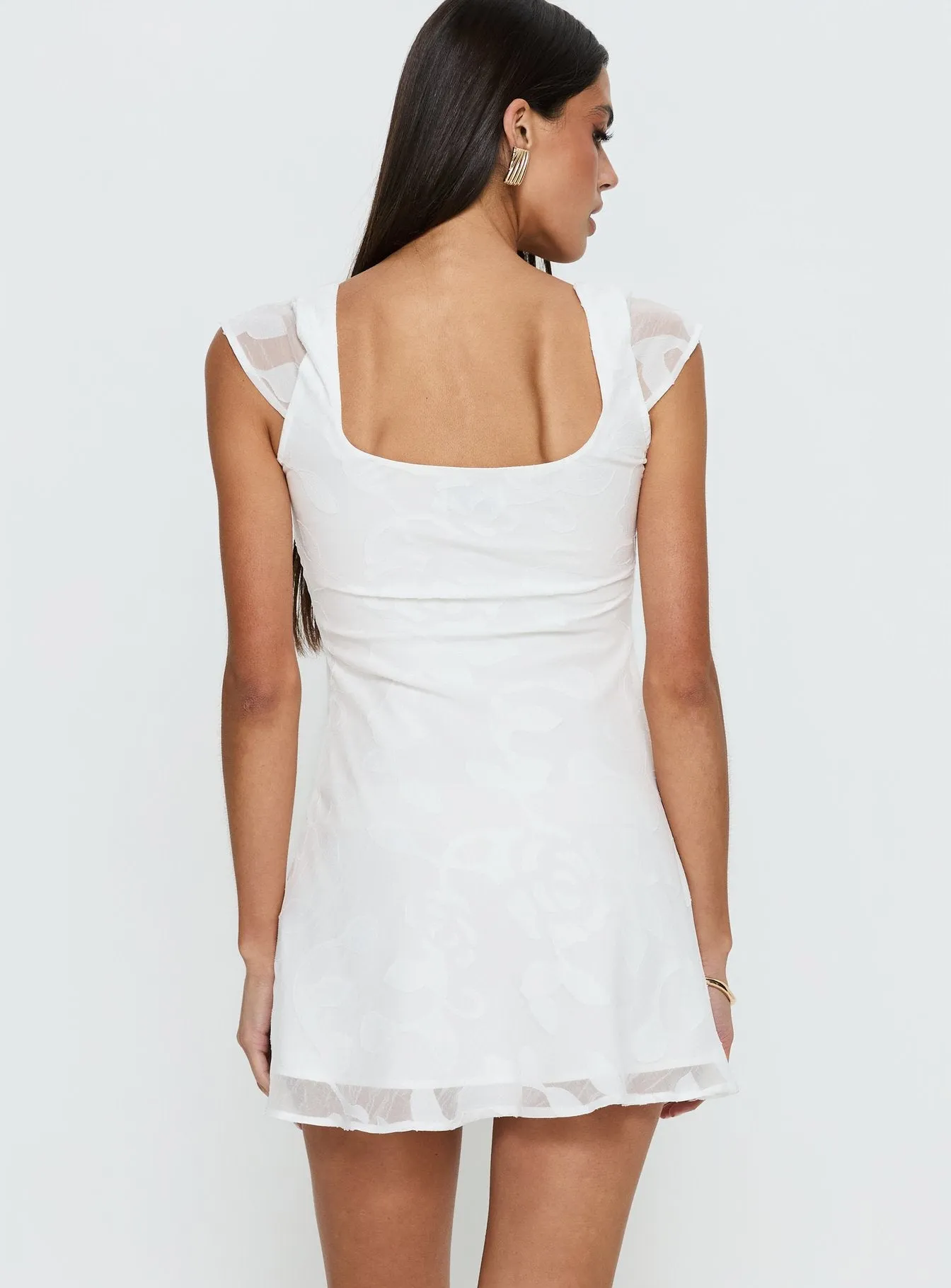 Lucienna Mini Dress White Floral sold by Princess Polly product image thumbnail 5